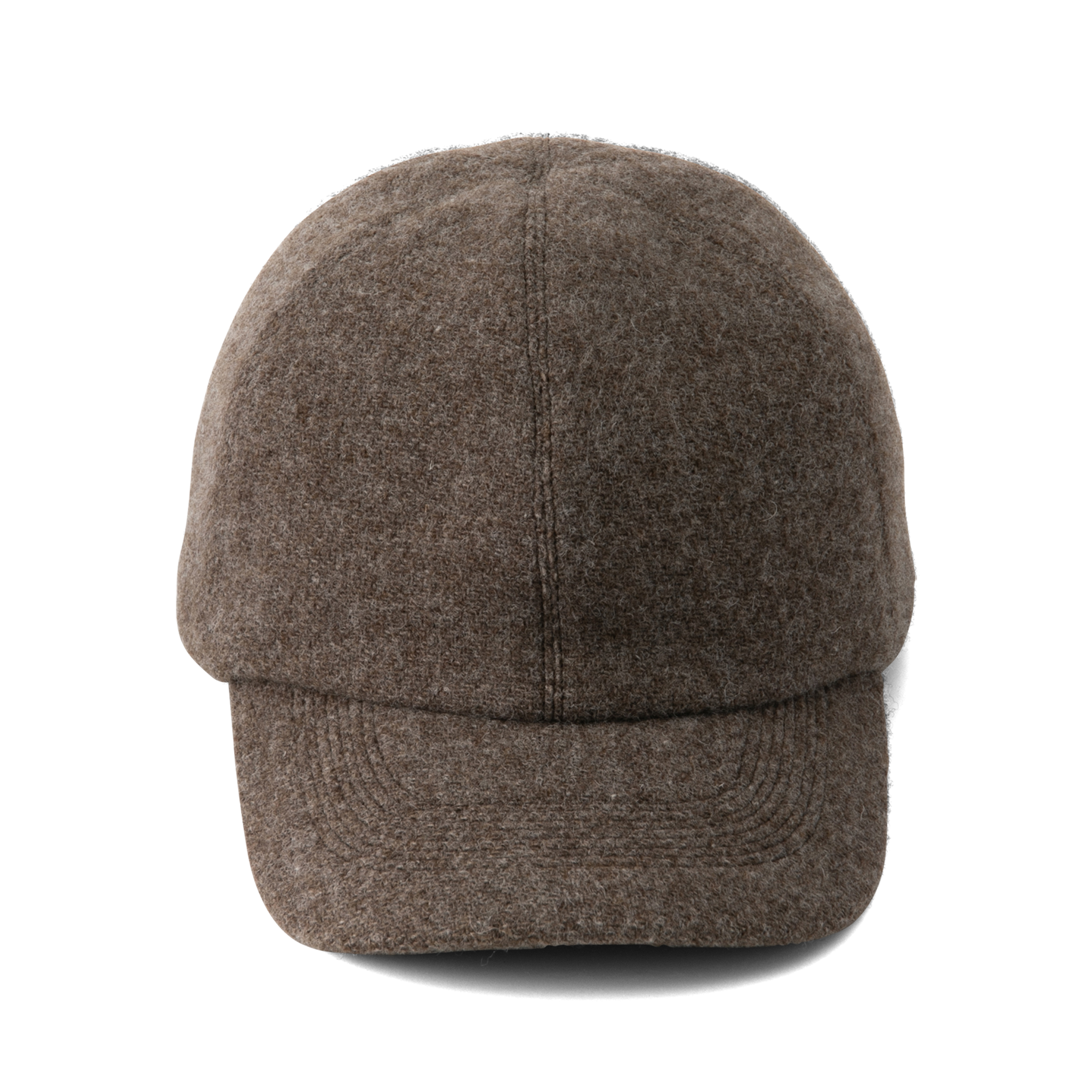 Wool tweed Cap Brown