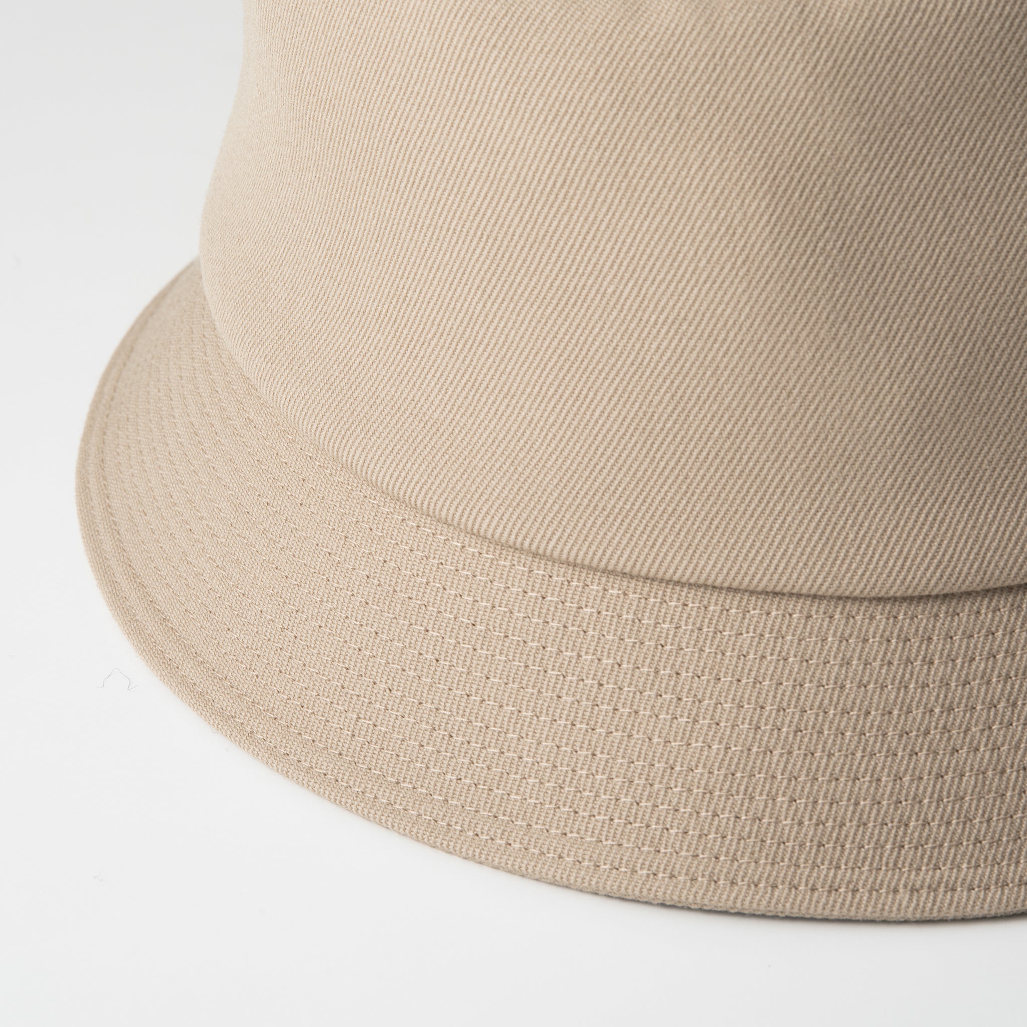 Wool Gabardine Hat Beige