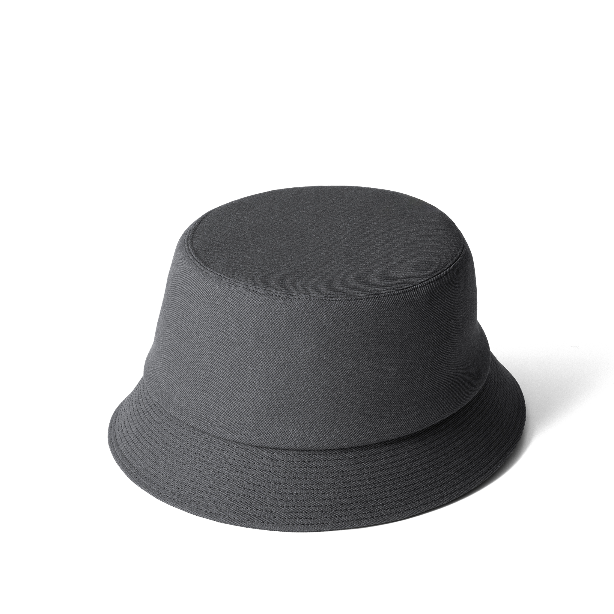 Wool Gabardine Hat Charcoal