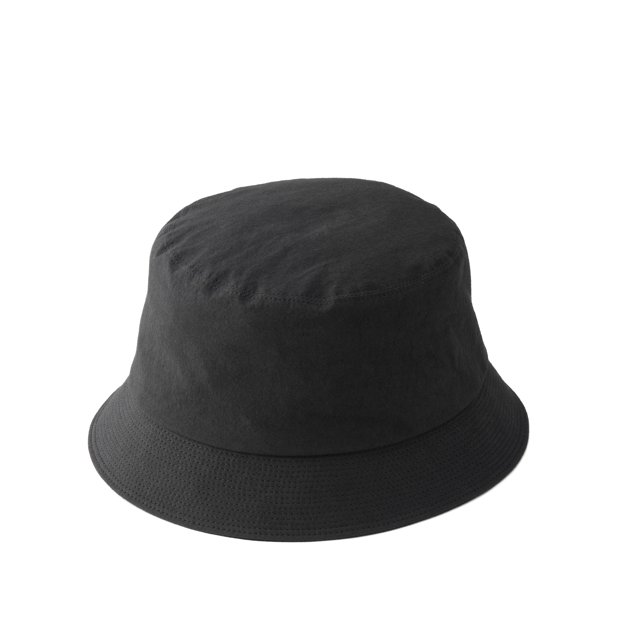 Grunge wash cotton Hat Black