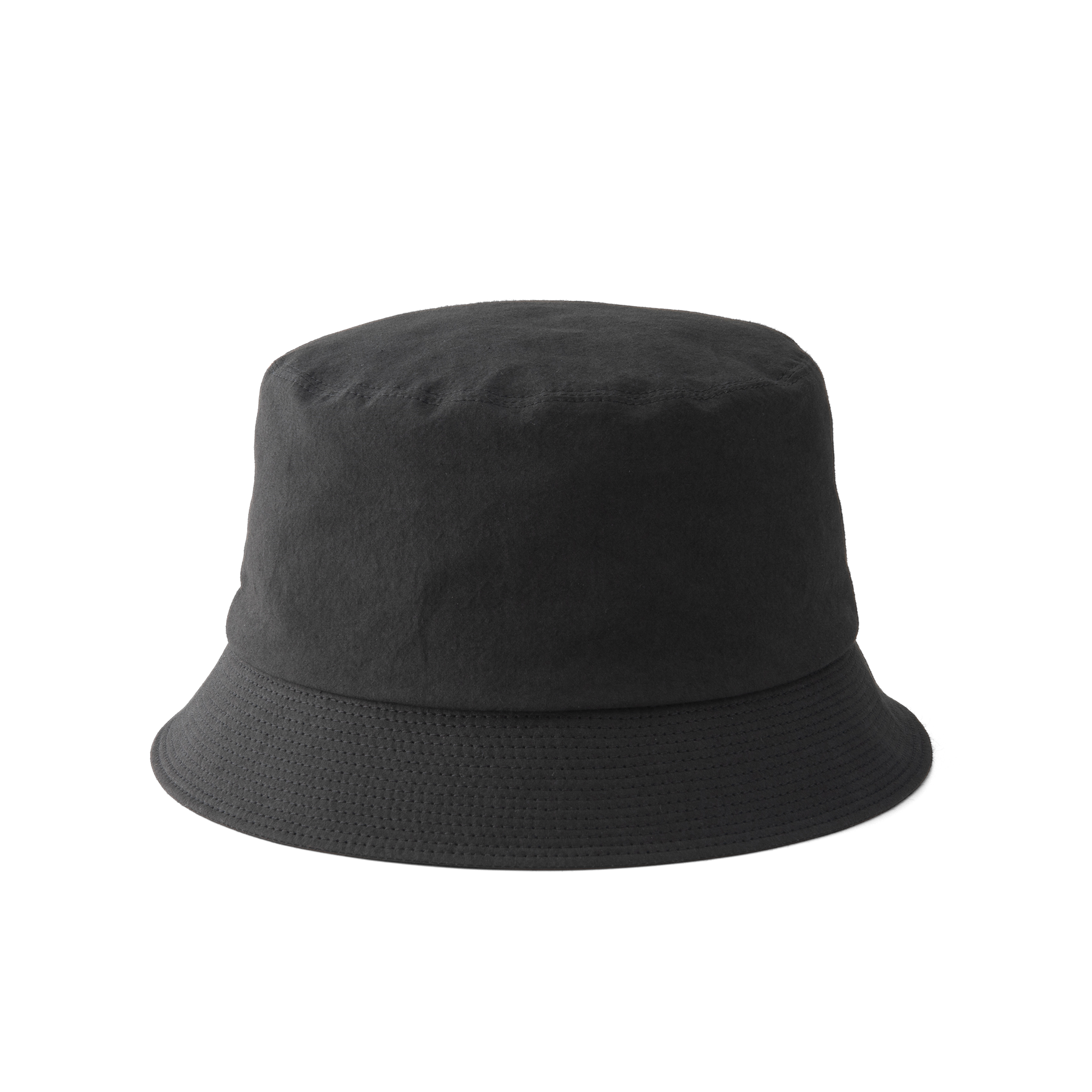 Grunge wash cotton Hat Black
