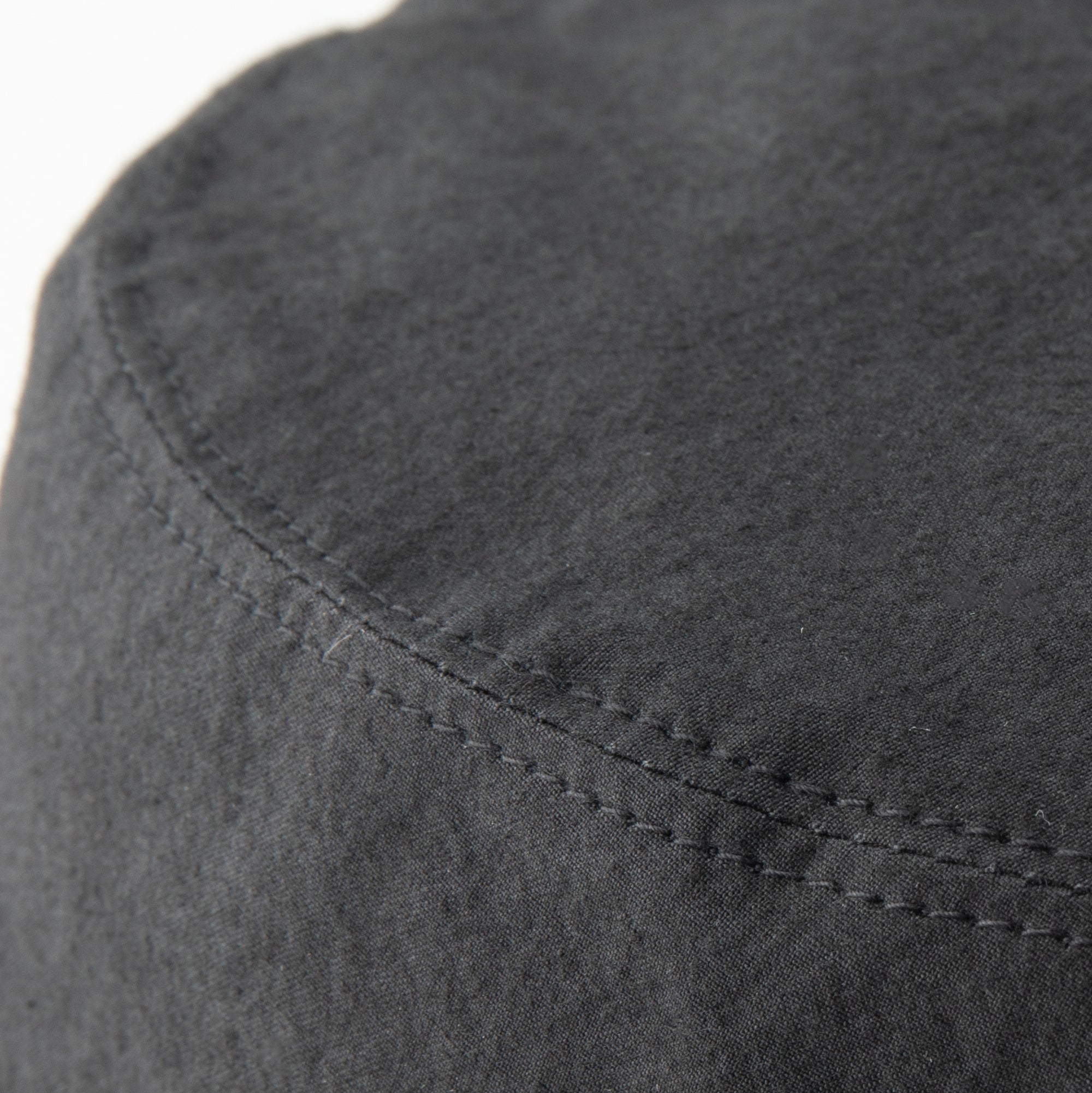 Grunge wash cotton Hat Black