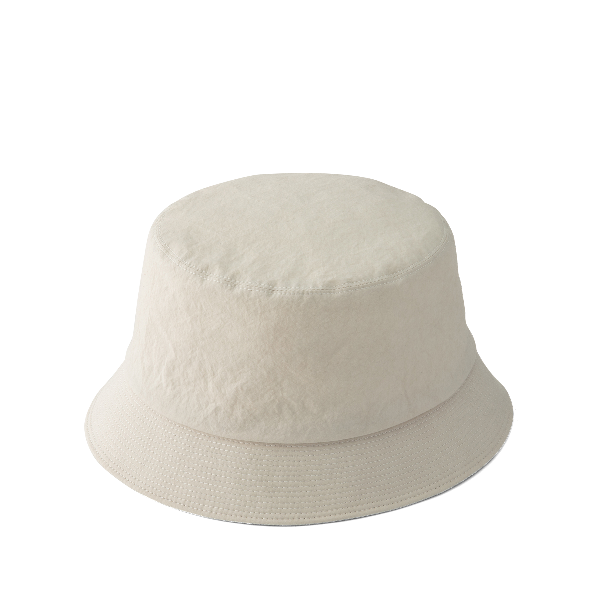 Grunge wash cotton Hat Off-white