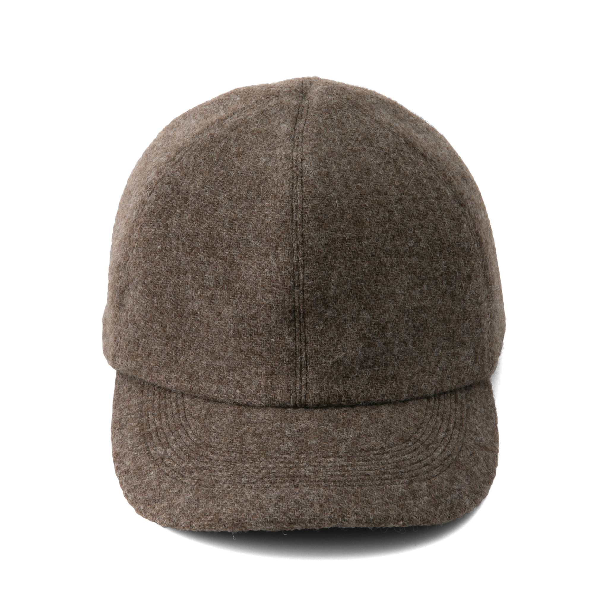 Wool tweed Cap Brown