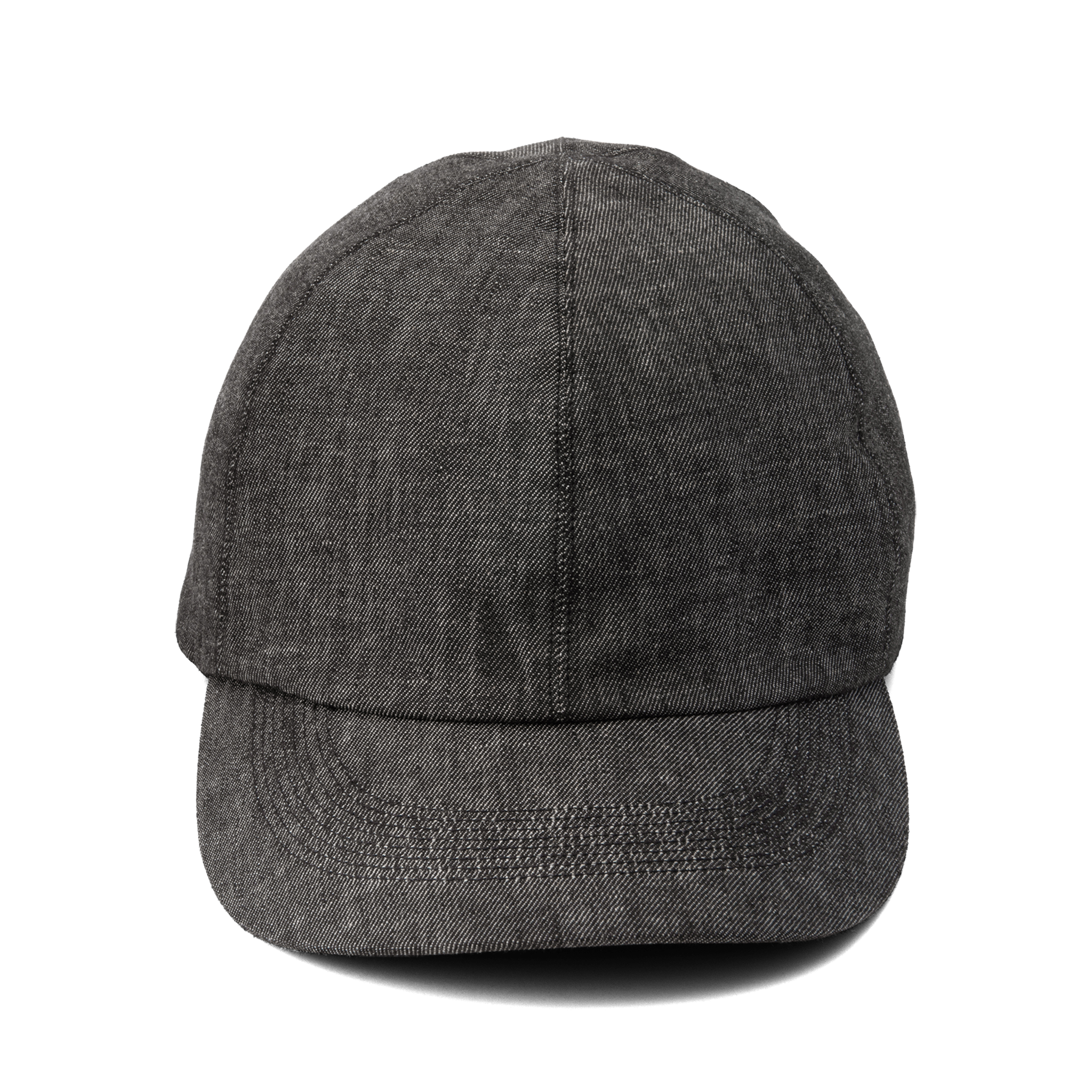 Linen cotton serge Cap Mix-black