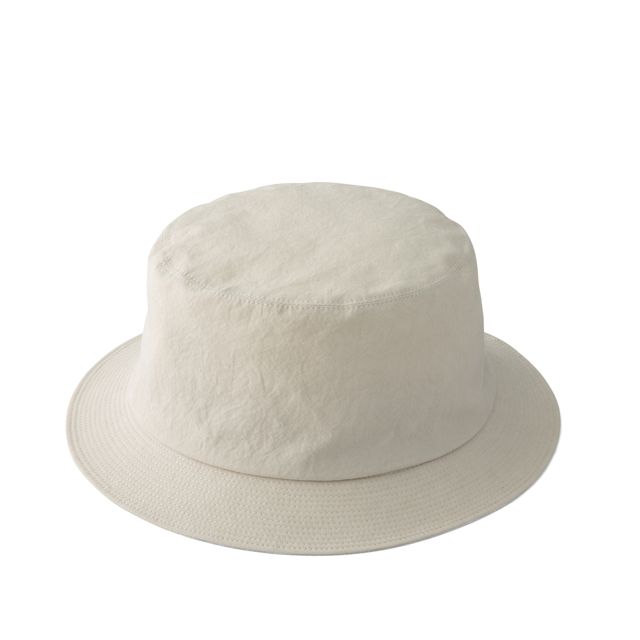 Grunge wash cotton Hat Off-white