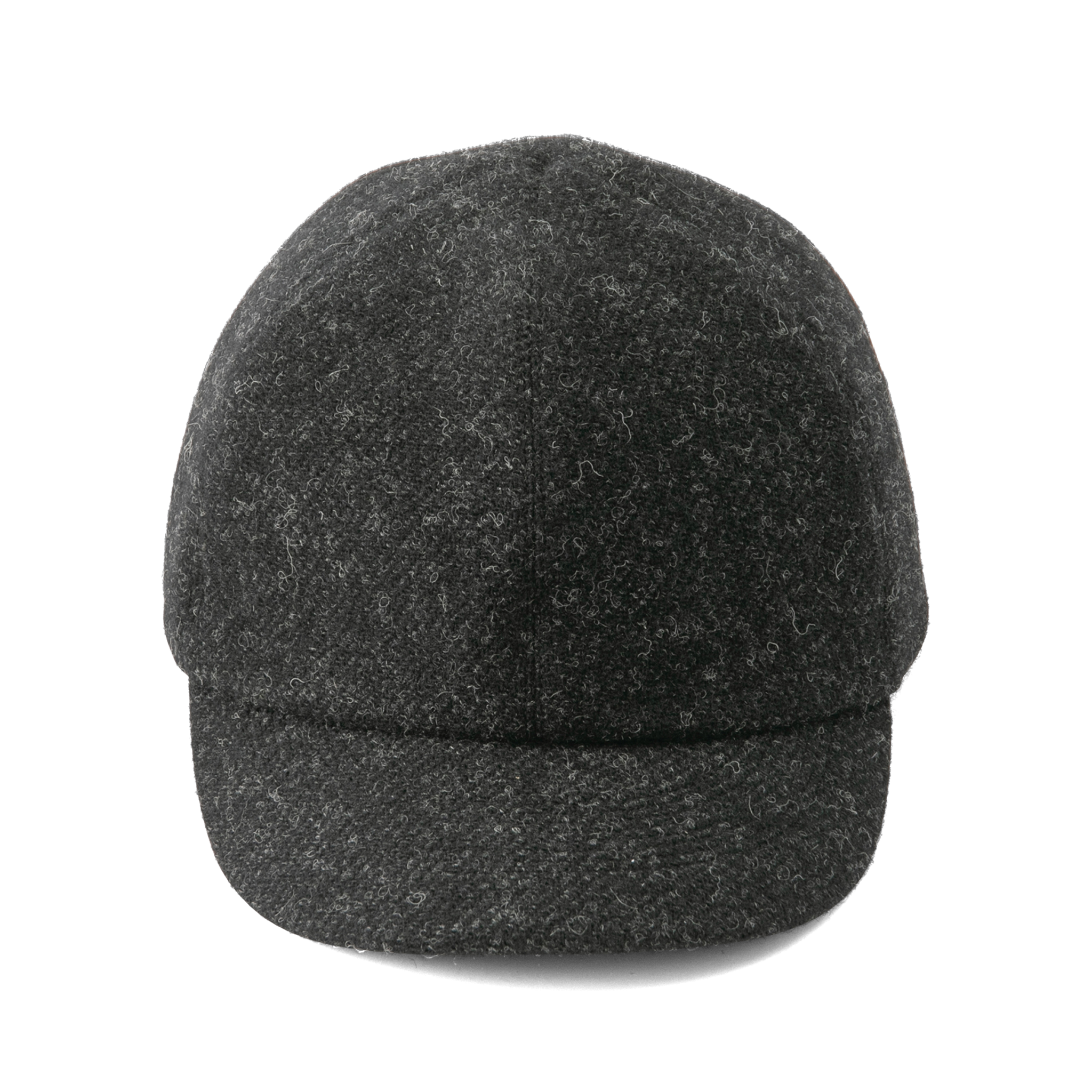 Wool tweed Cap Black