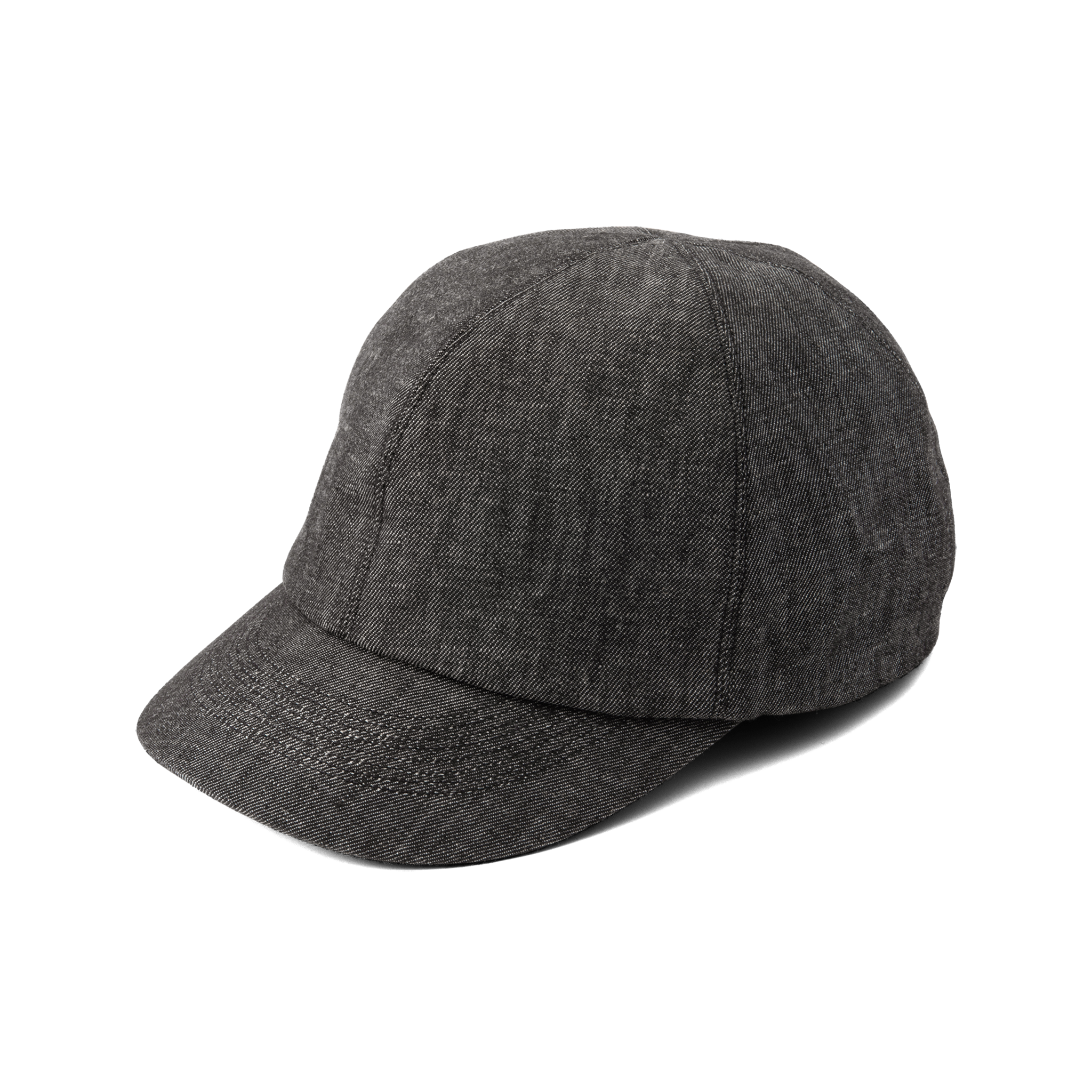 Linen cotton serge Cap Mix-black