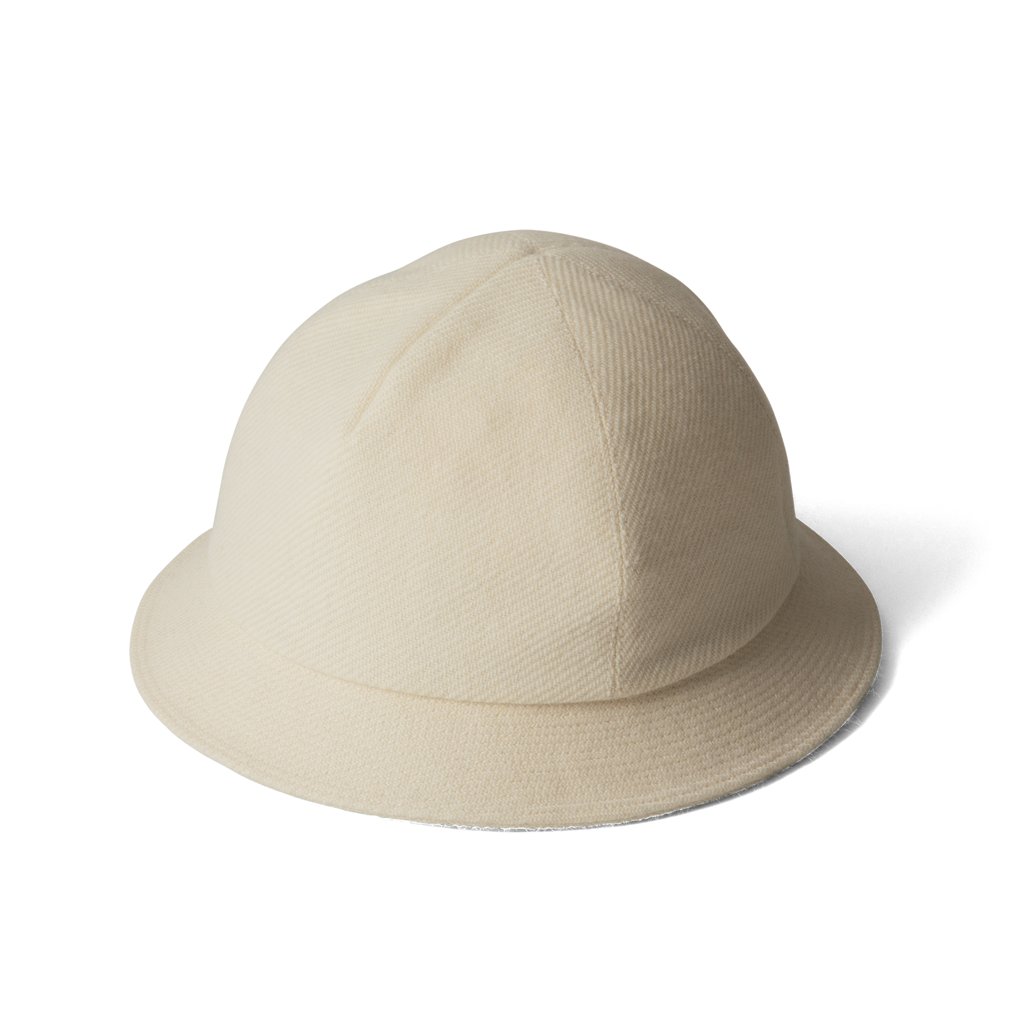 Wool Mohair Tweed Hat Ivory