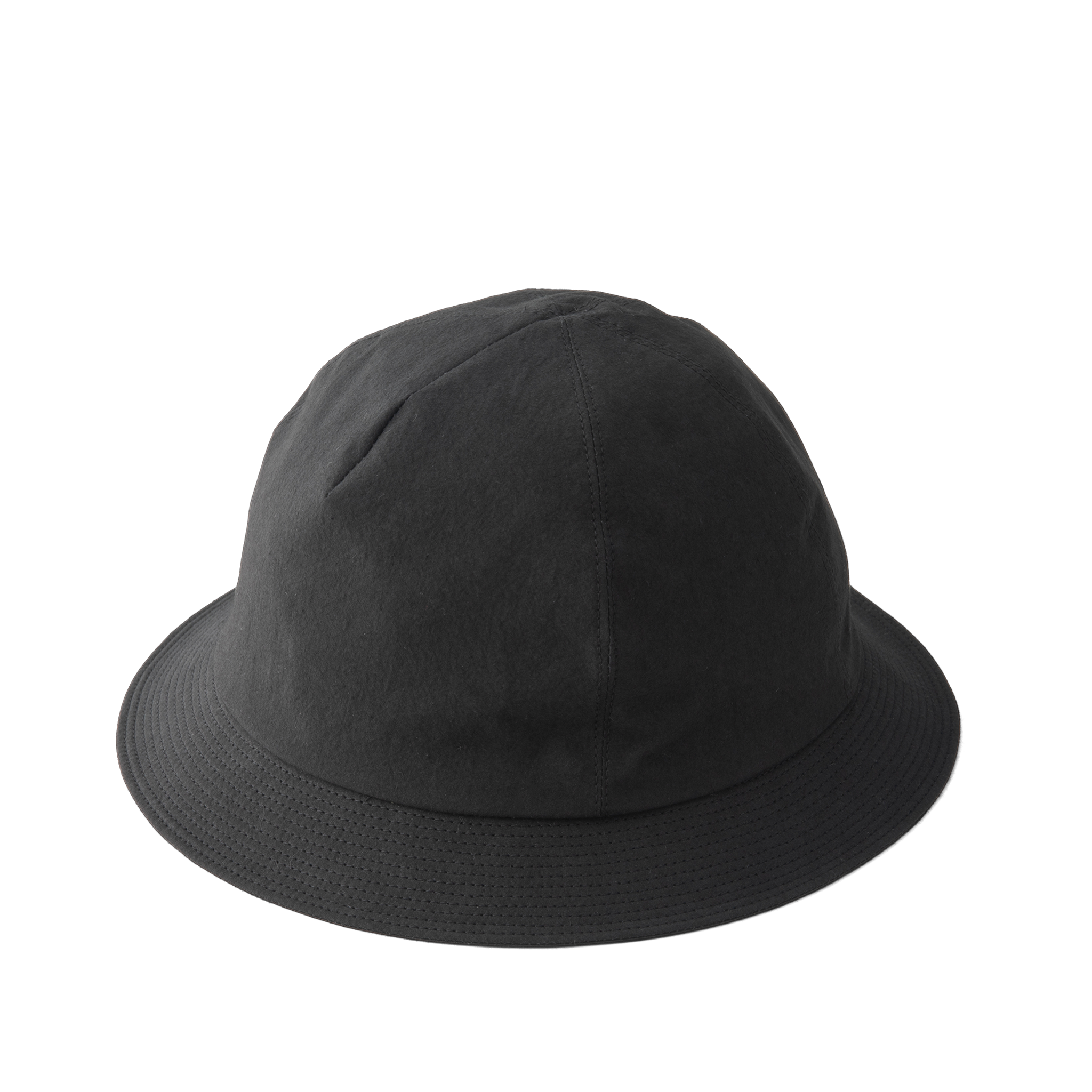 Grunge wash cotton Hat Black