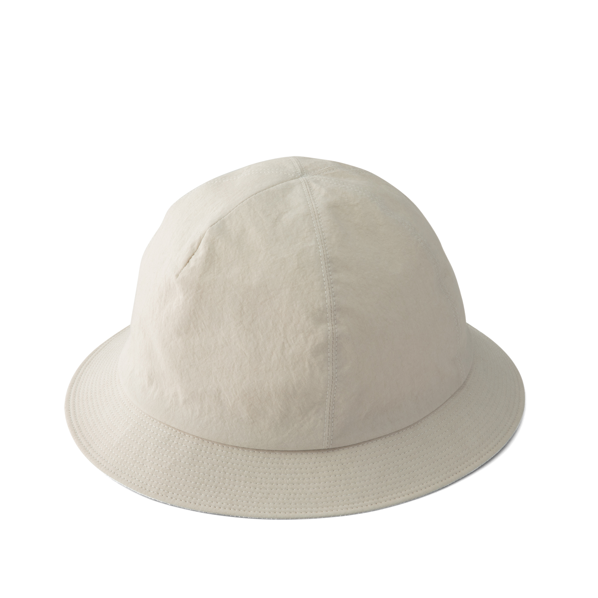 Grunge wash cotton Hat Off-white
