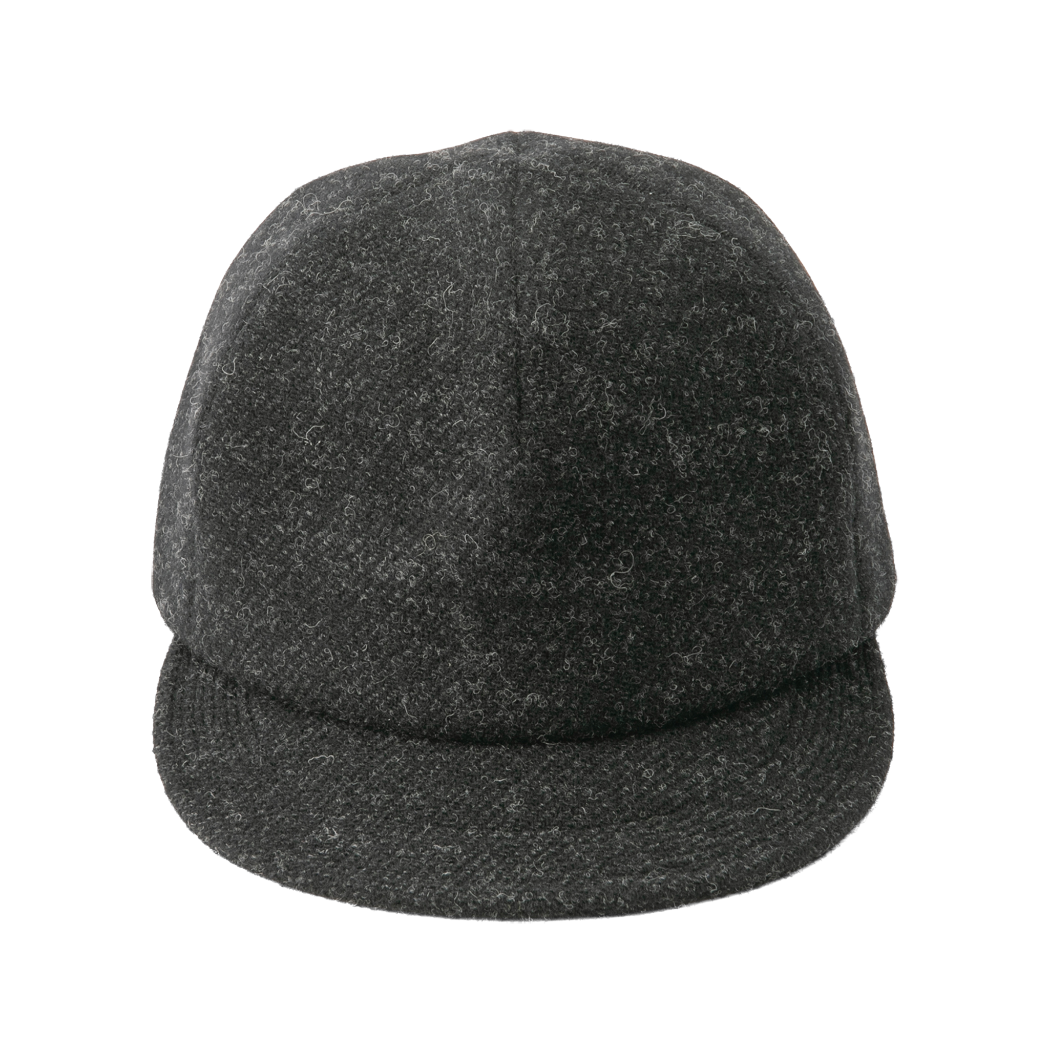Wool tweed Cap Black