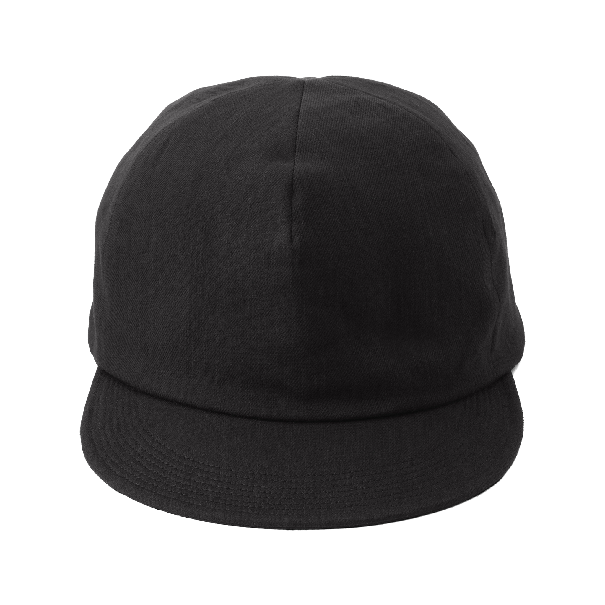 Linen cotton serge Cap Black