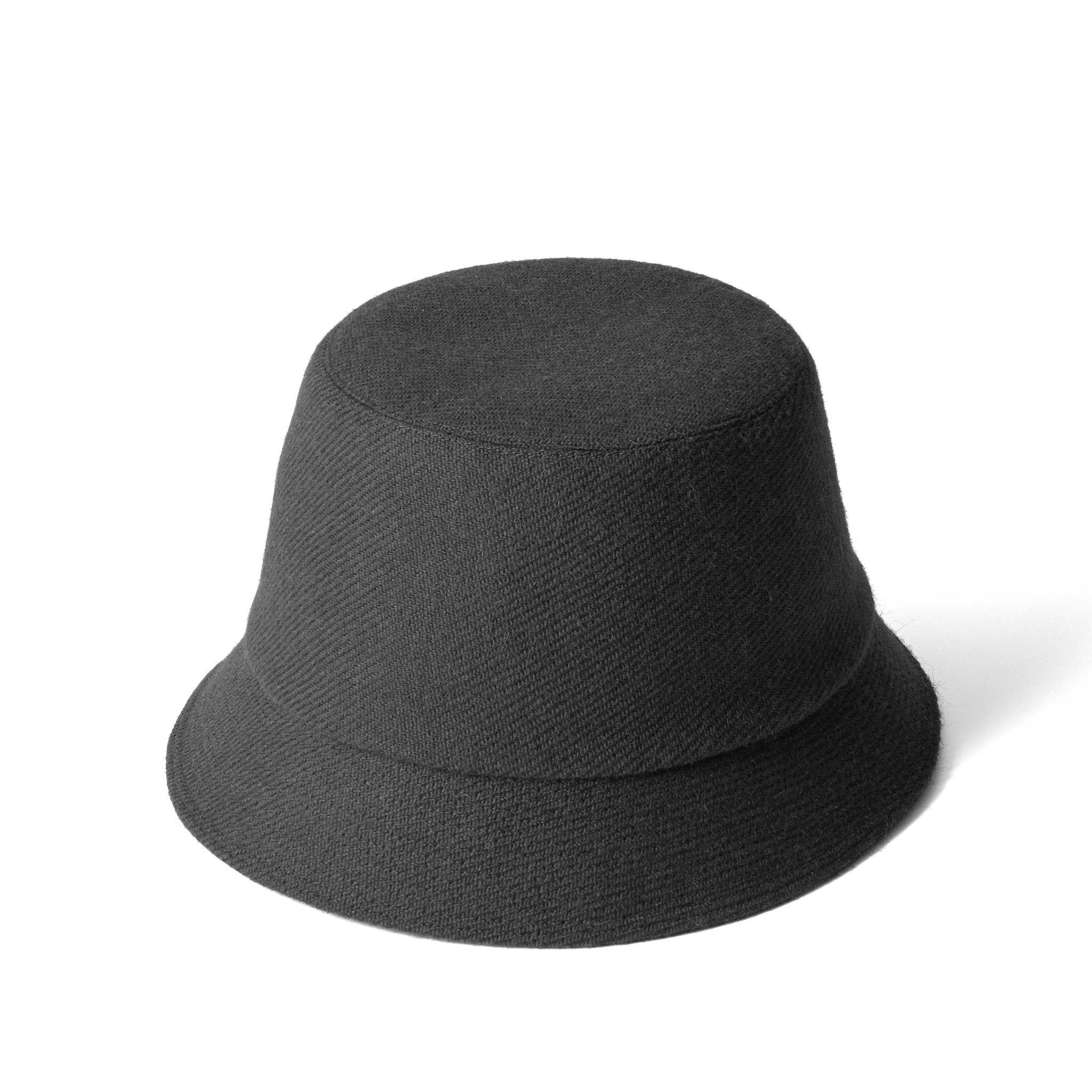 Wool Mohair Tweed Hat Gray