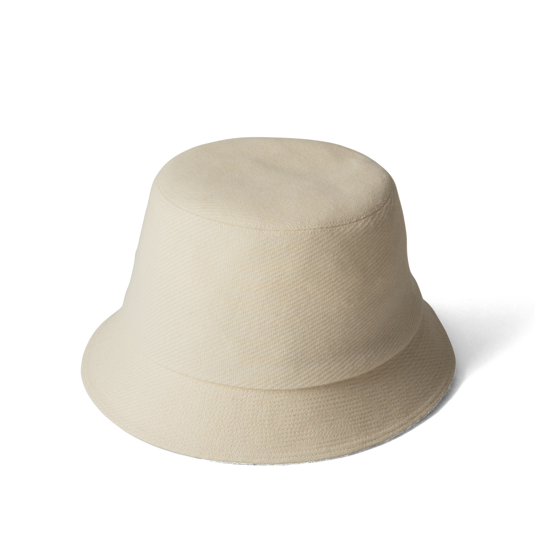 Wool Mohair Tweed Hat Ivory