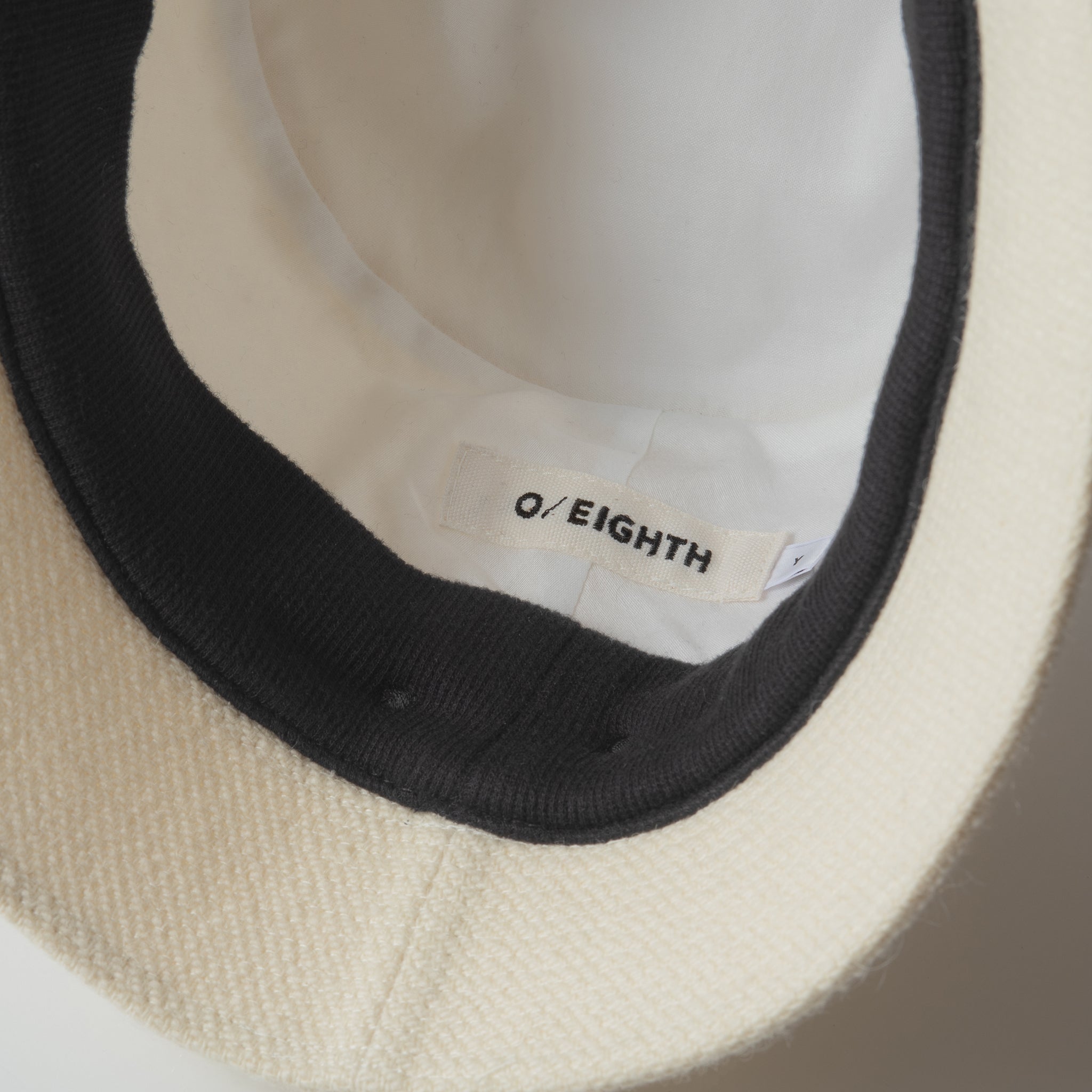 Wool Mohair Tweed Hat Black
