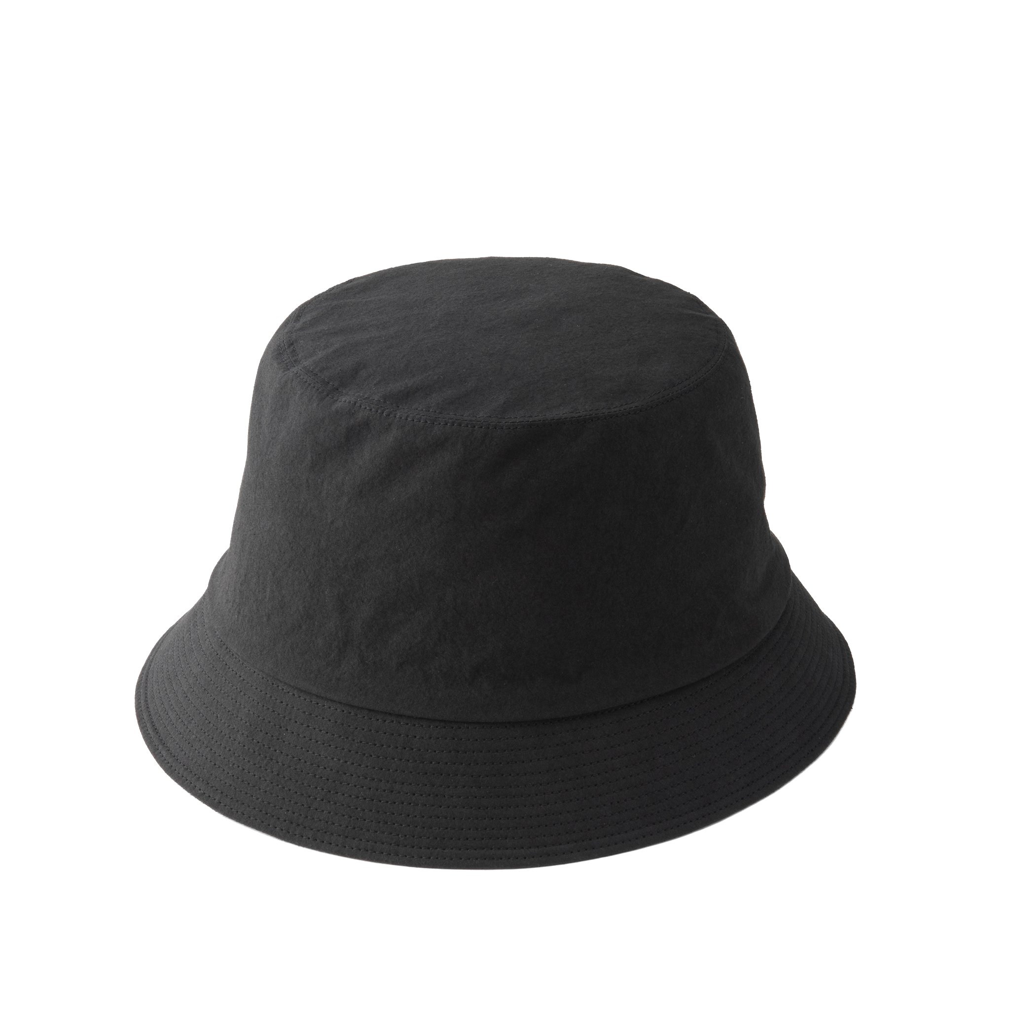 Grunge wash cotton Hat Black