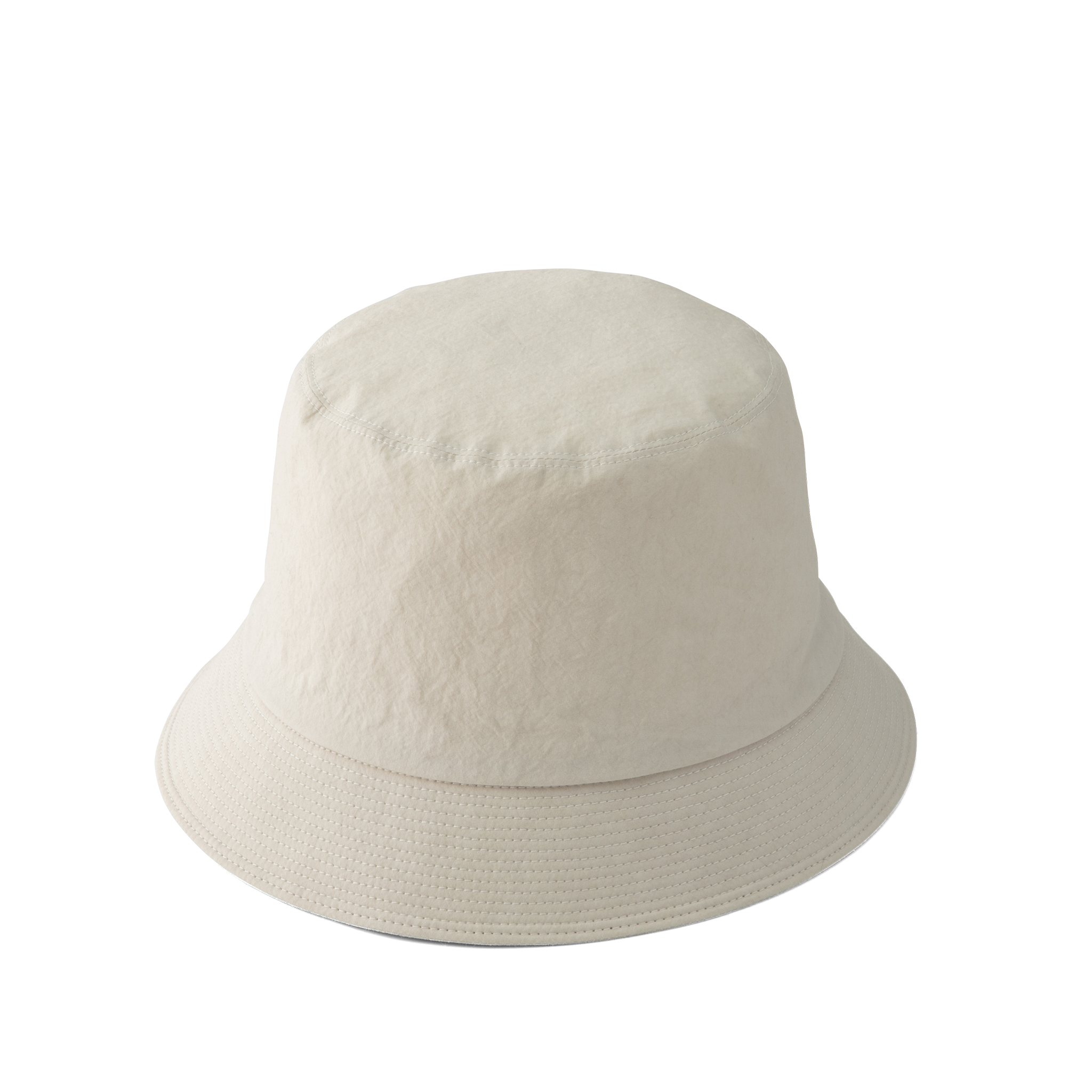 Grunge wash cotton Hat Off-white