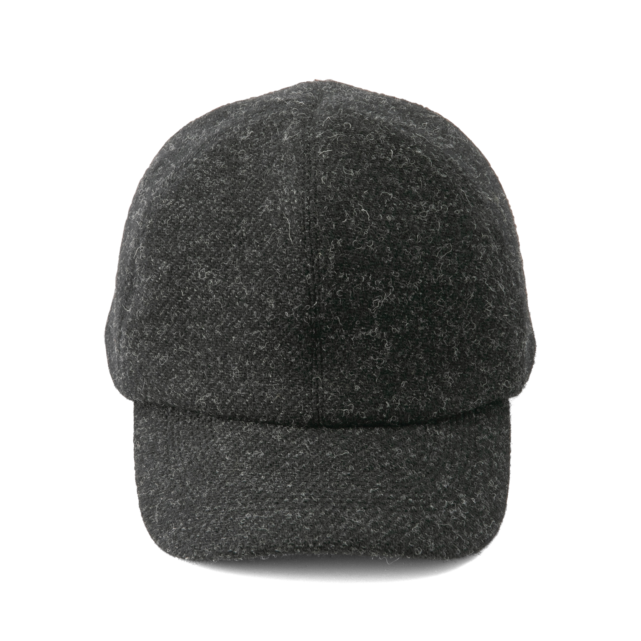 Wool tweed Cap Black