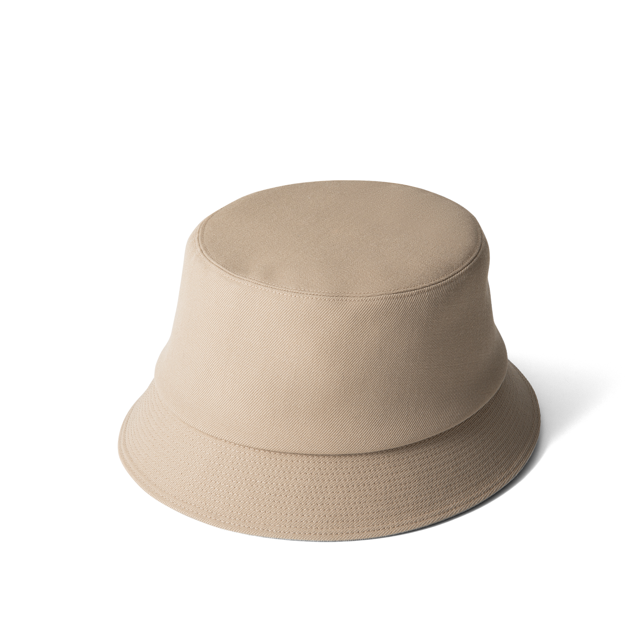 Wool Gabardine Hat Beige