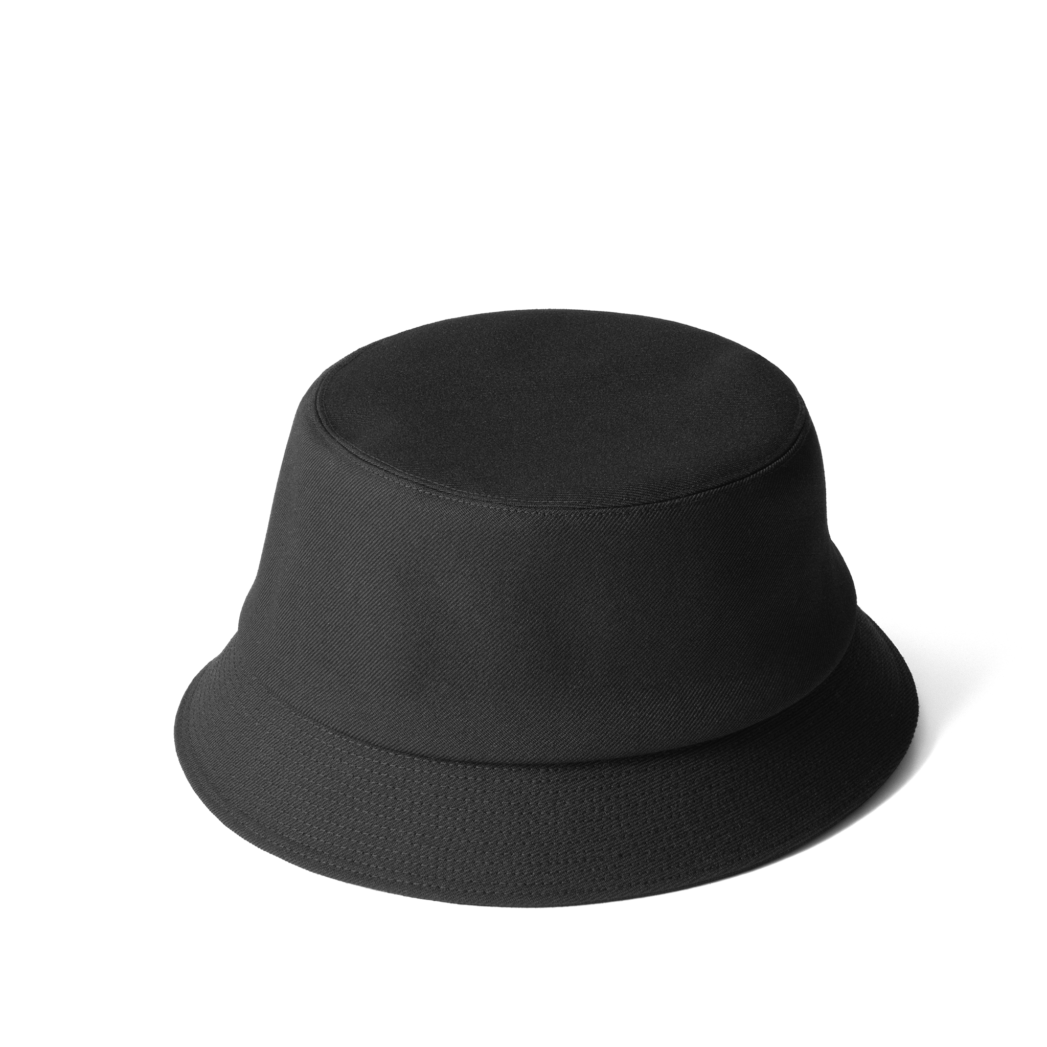 Wool Gabardine Hat Black