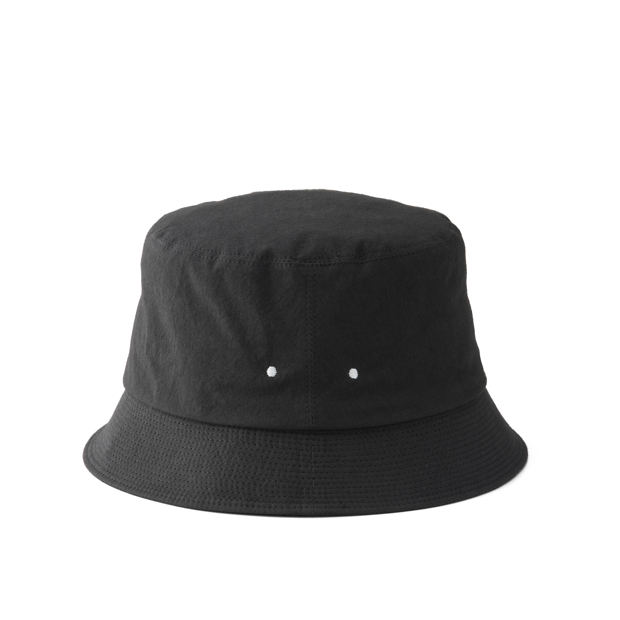 Grunge wash cotton Hat Black