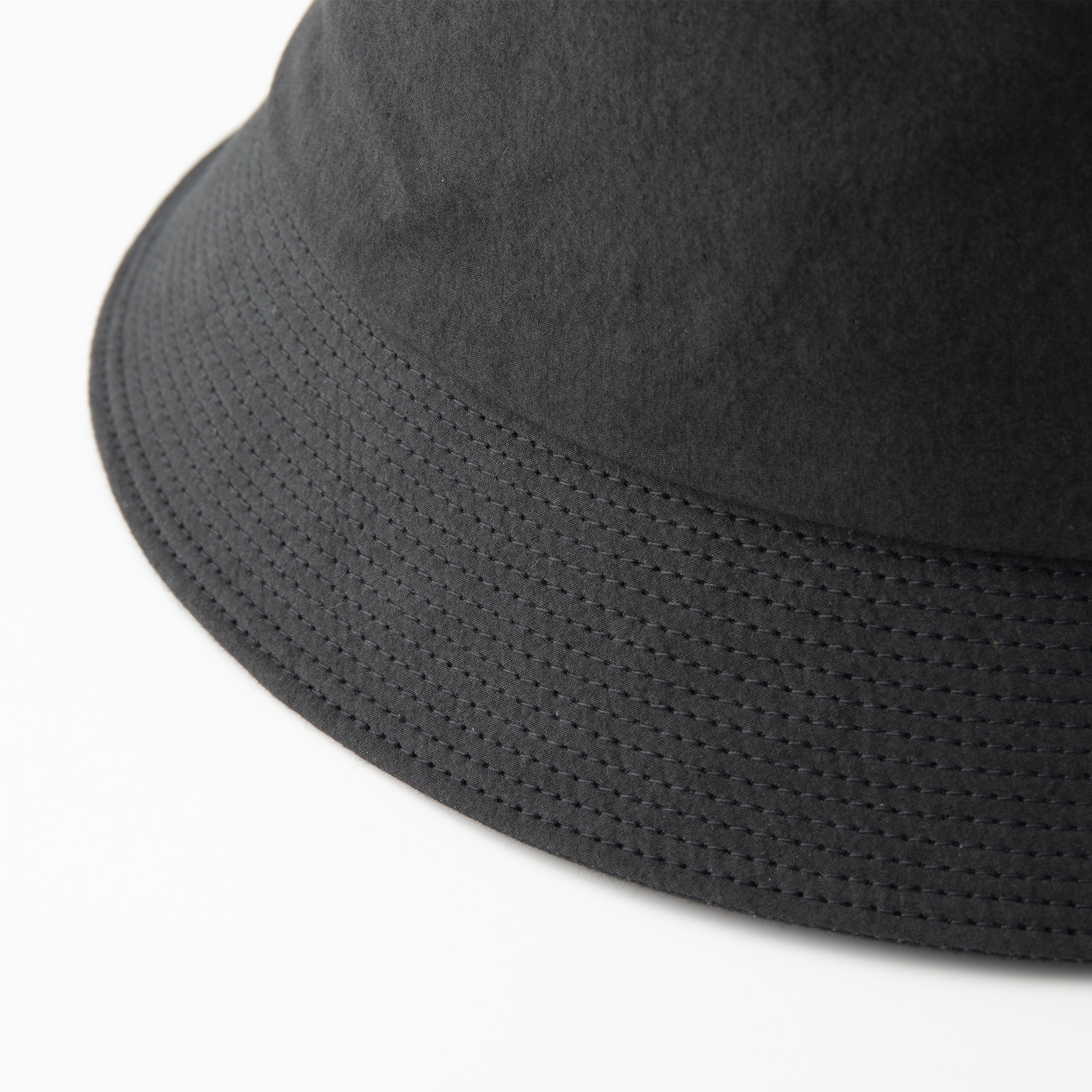 Grunge wash cotton Hat Black