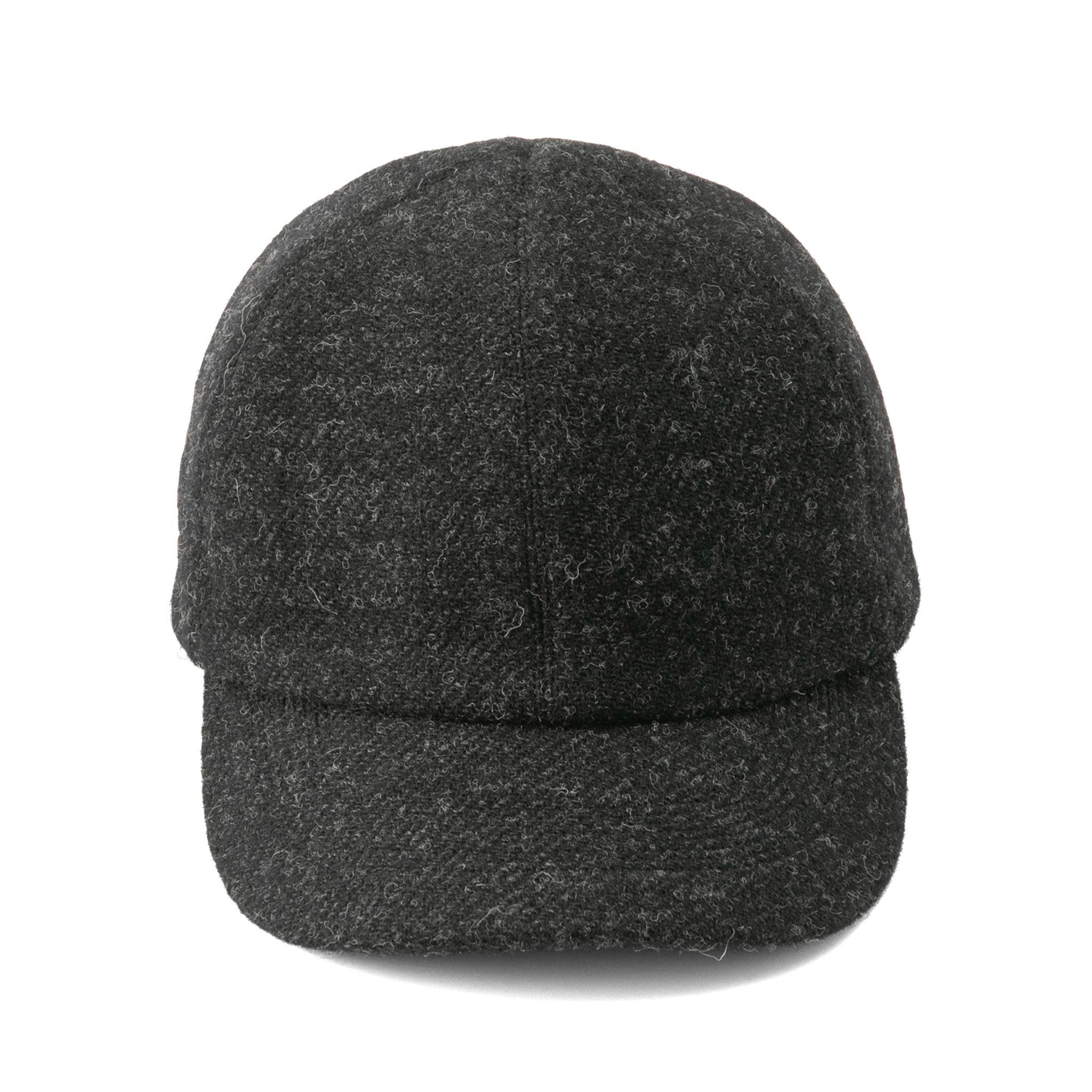 Wool tweed Cap Black