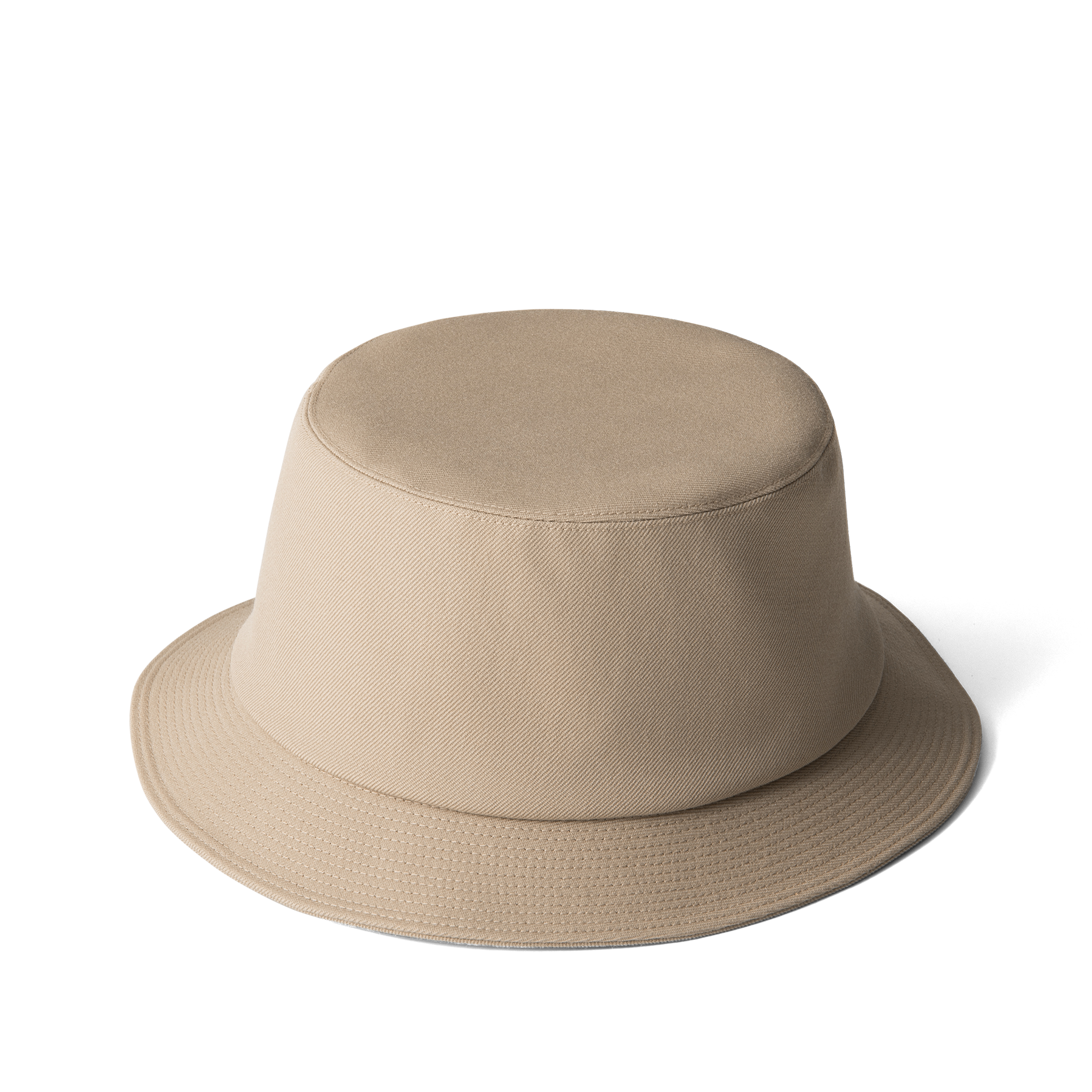 Wool Gabardine Hat Beige