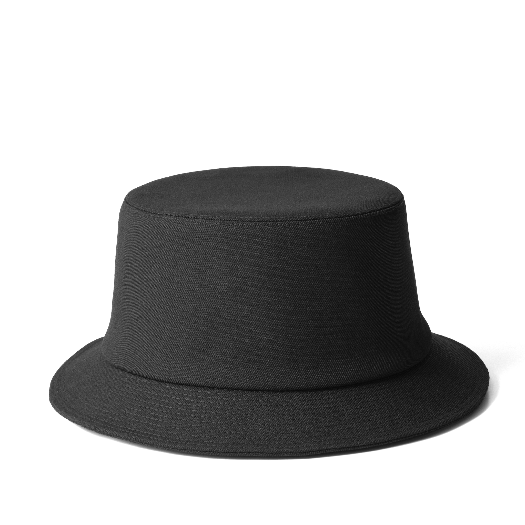 Wool Gabardine Hat Black