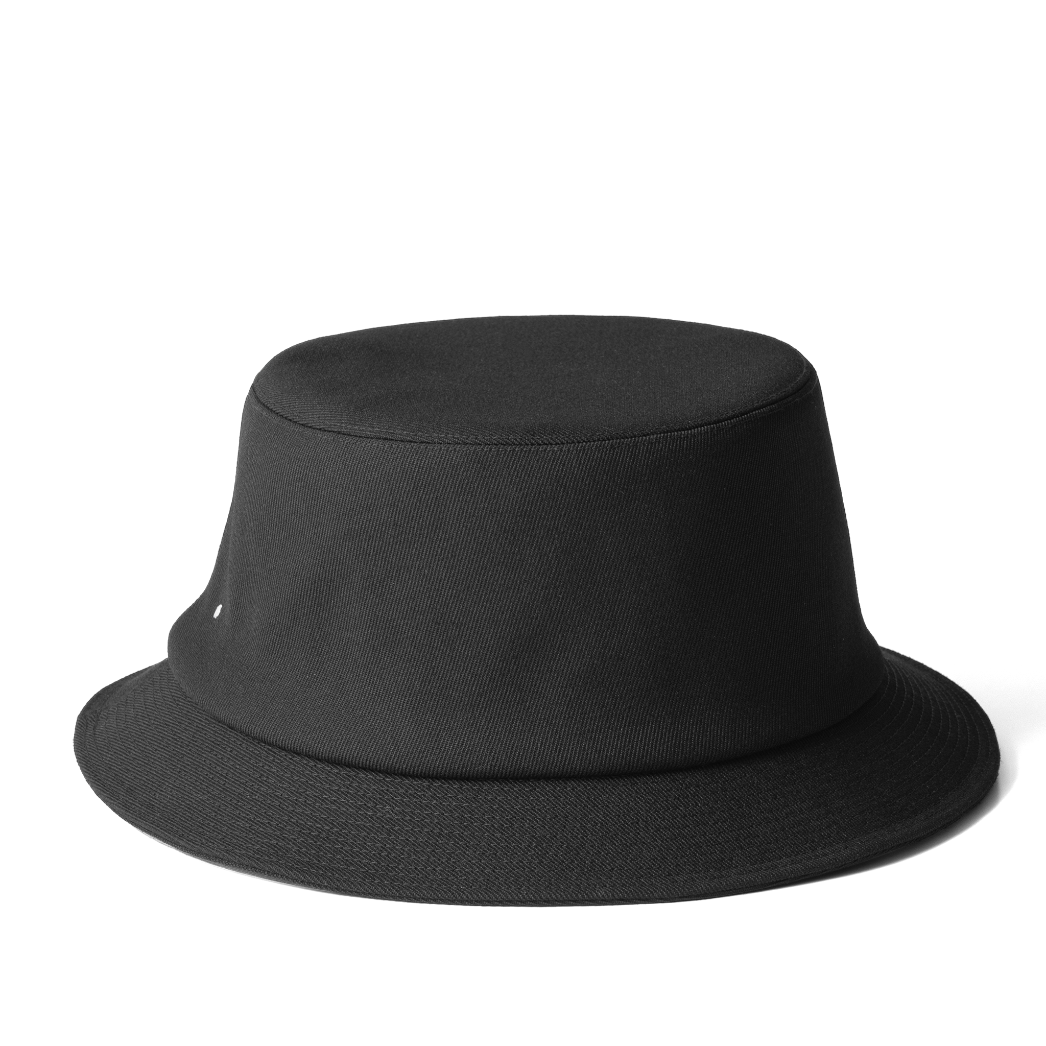 Wool Gabardine Hat Black