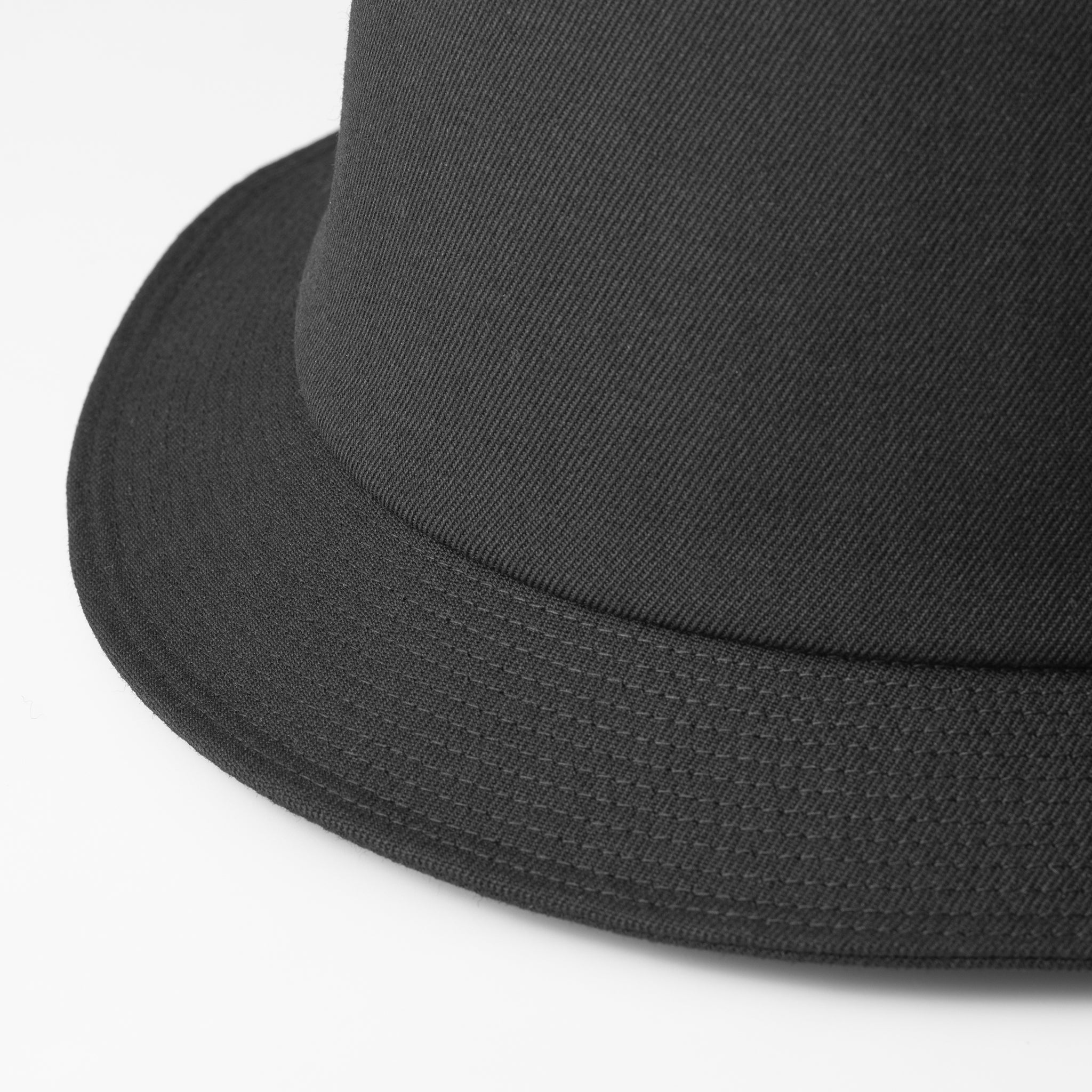 Wool Gabardine Hat Charcoal