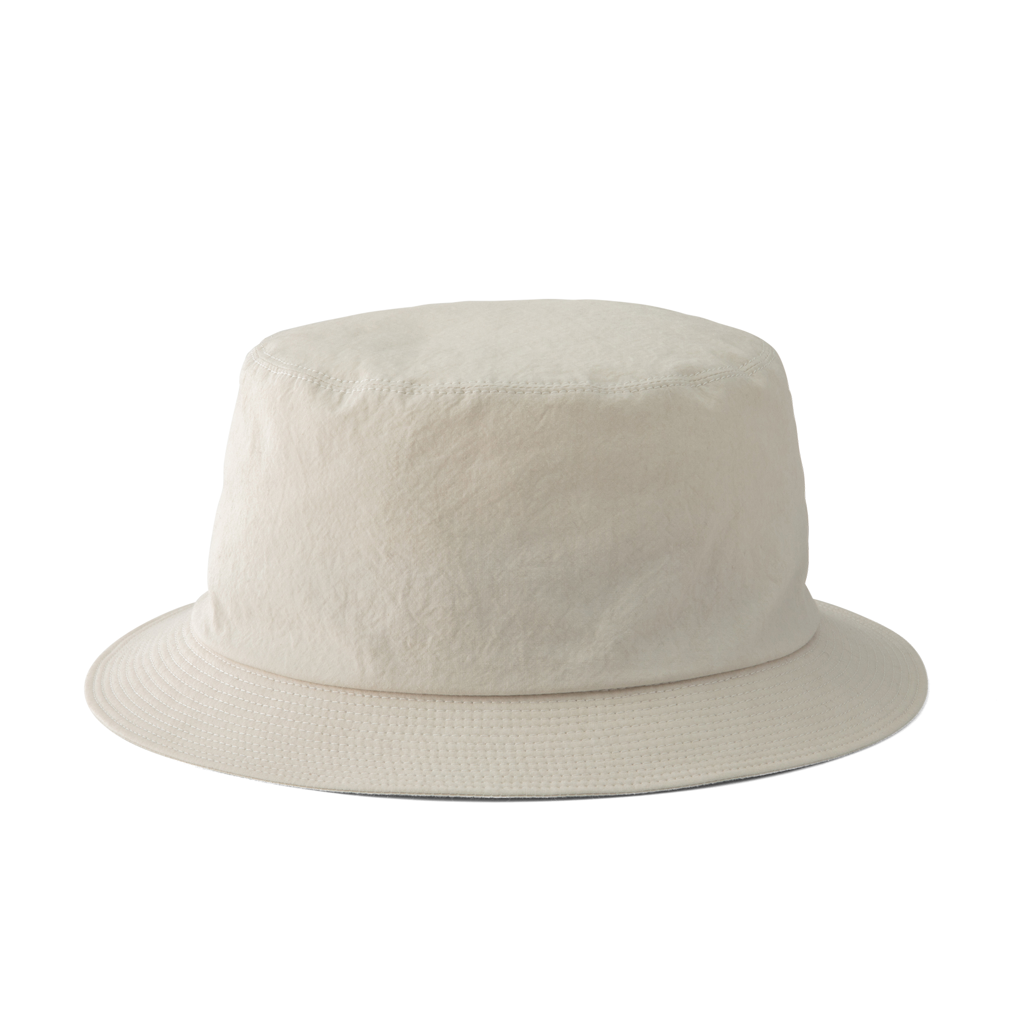 Grunge wash cotton Hat Off-white