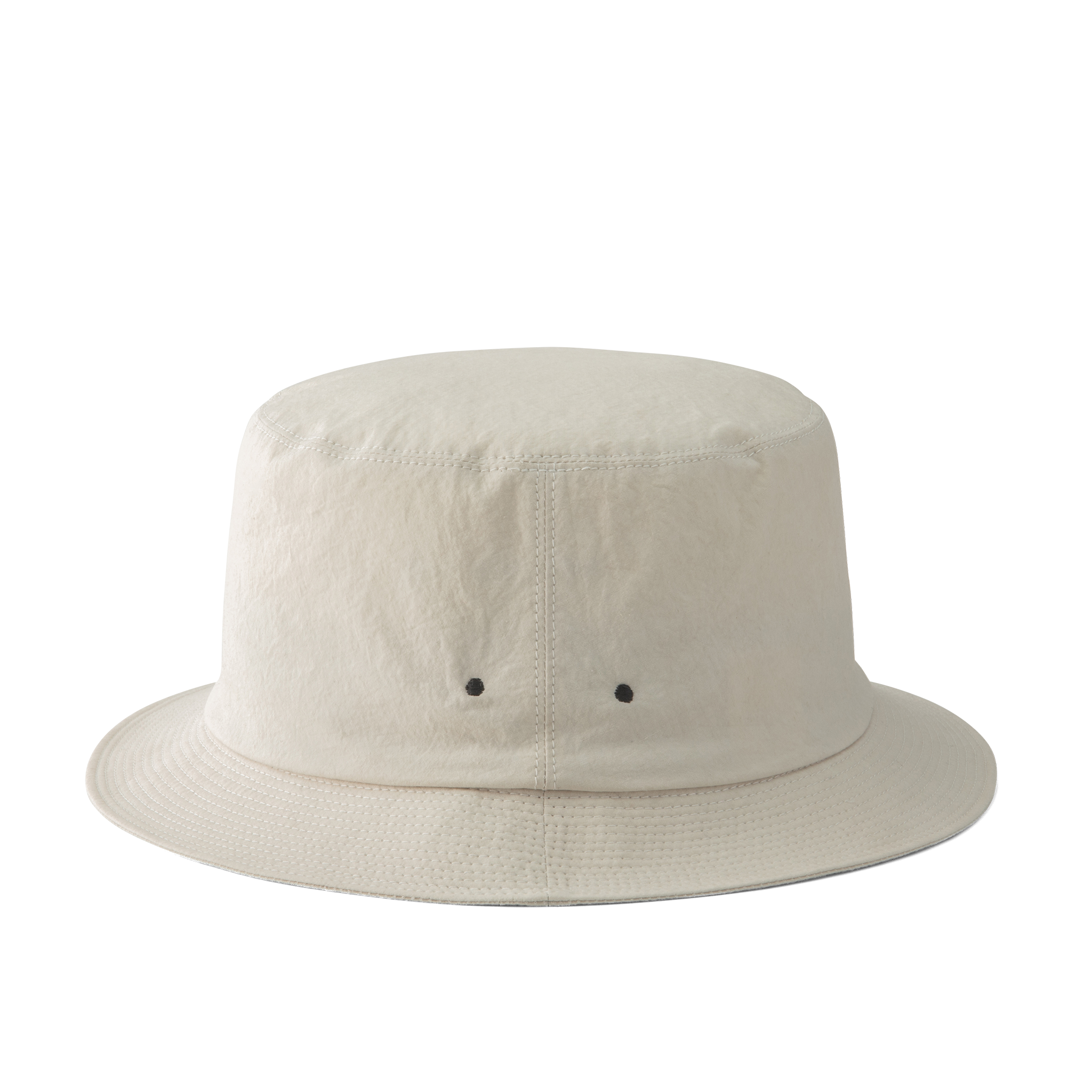 Grunge wash cotton Hat Off-white