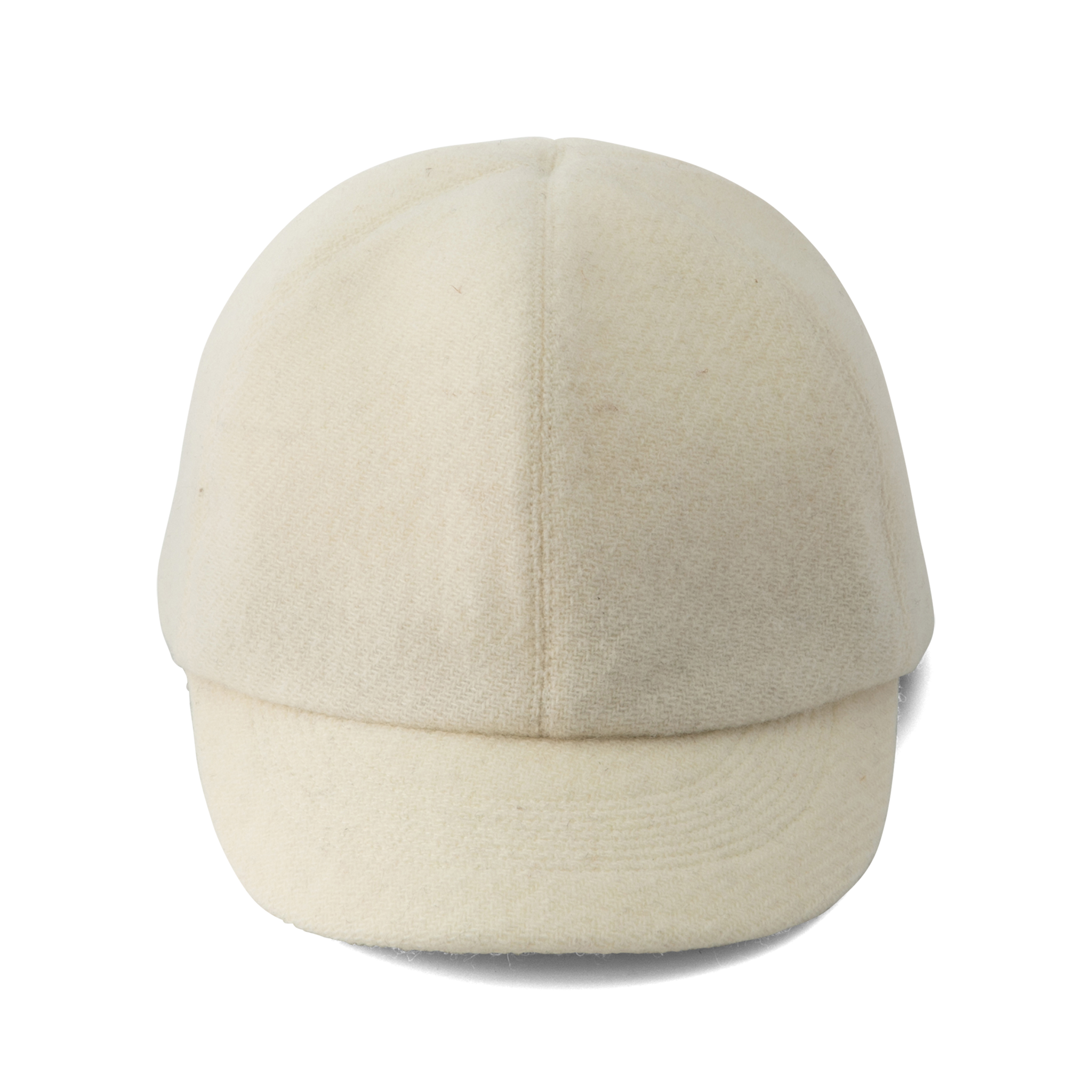 Wool tweed Cap Ivory