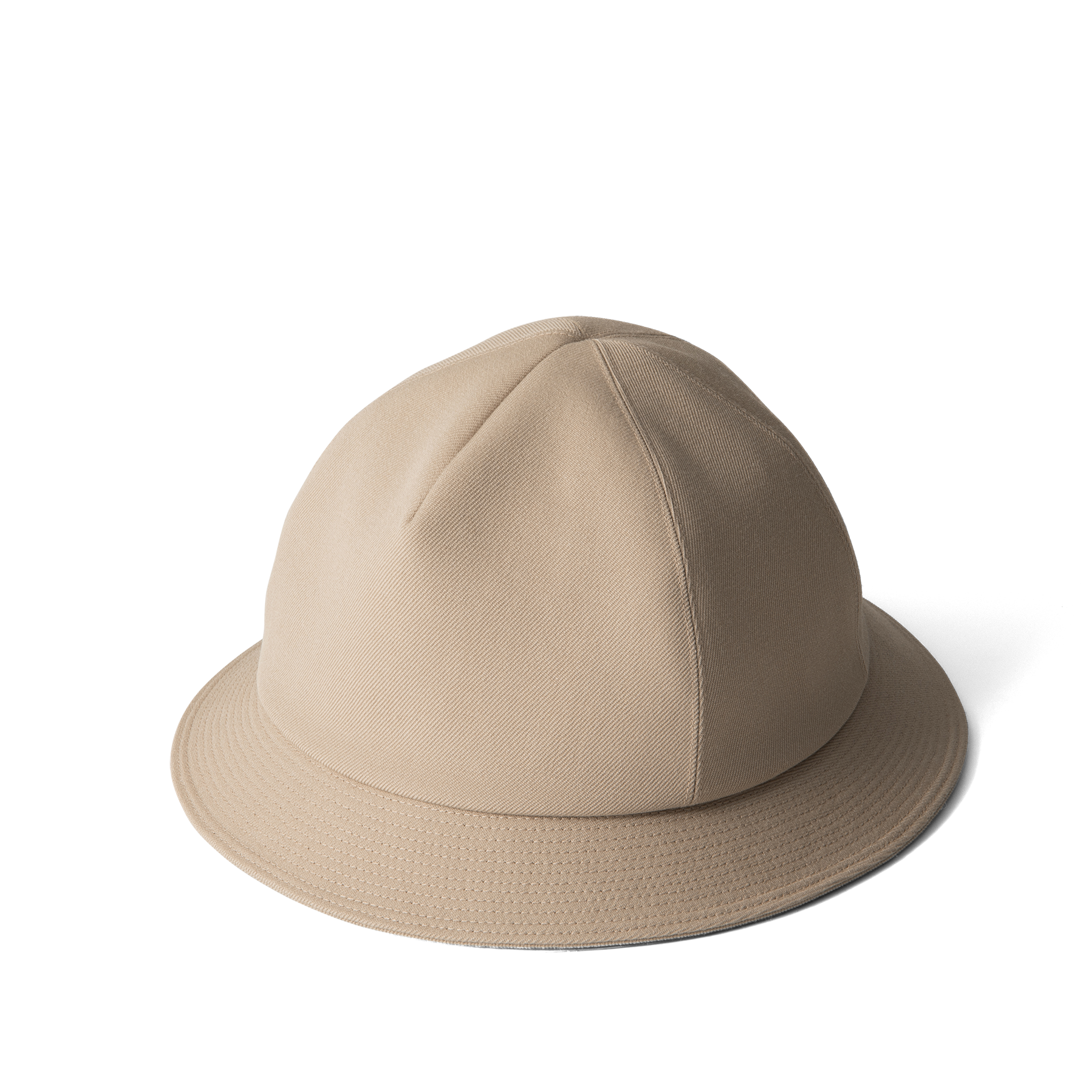 Wool Gabardine Hat Beige