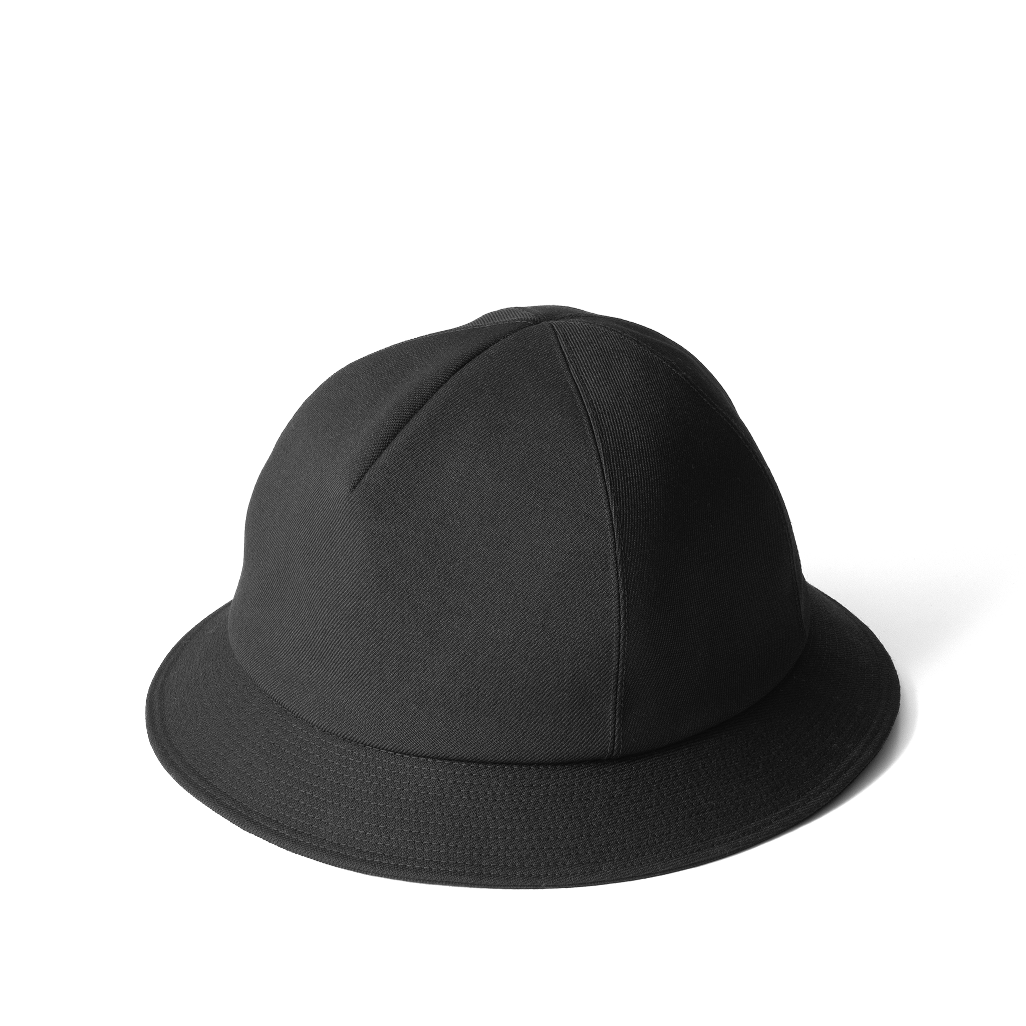 Wool Gabardine Hat Black