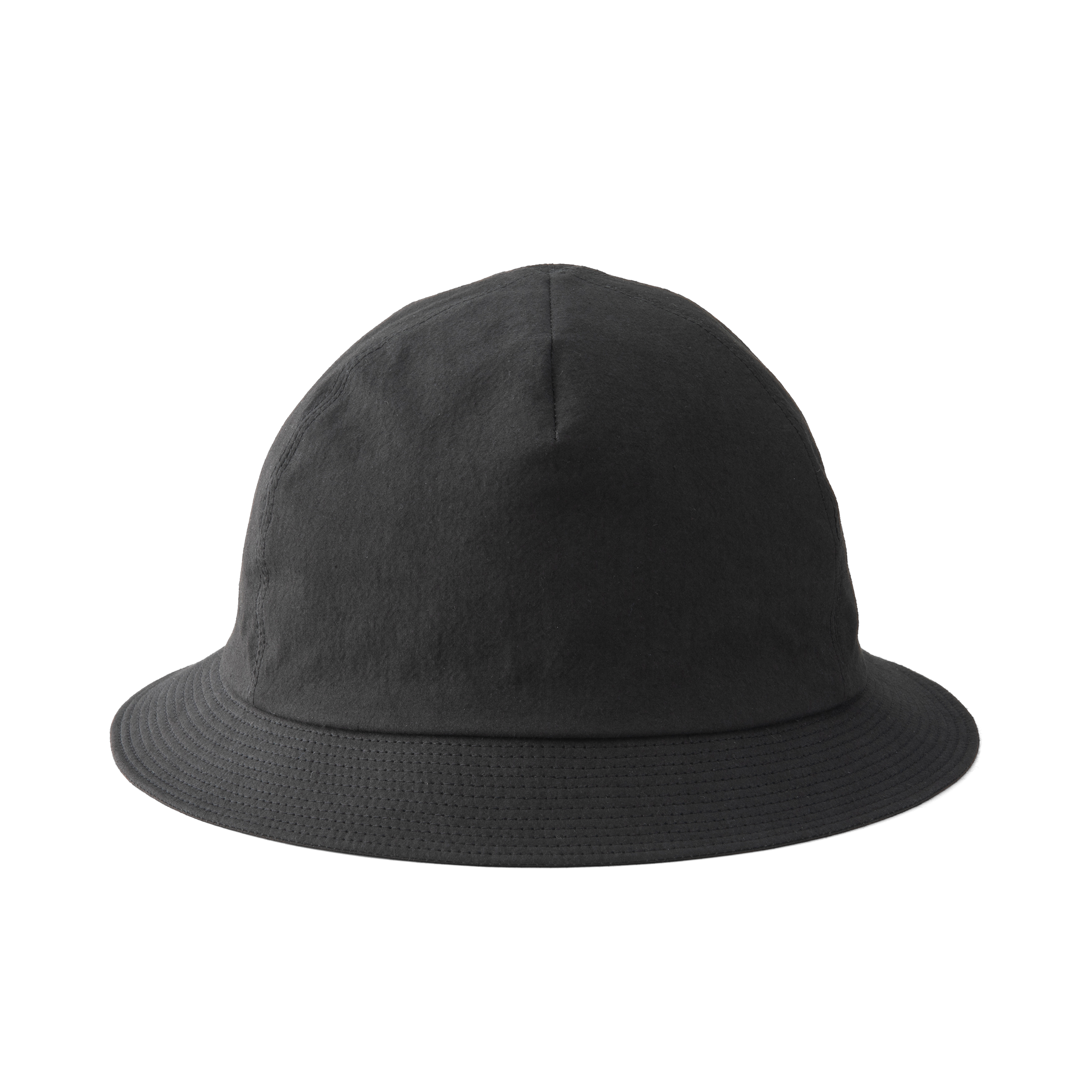 Grunge wash cotton Hat Black