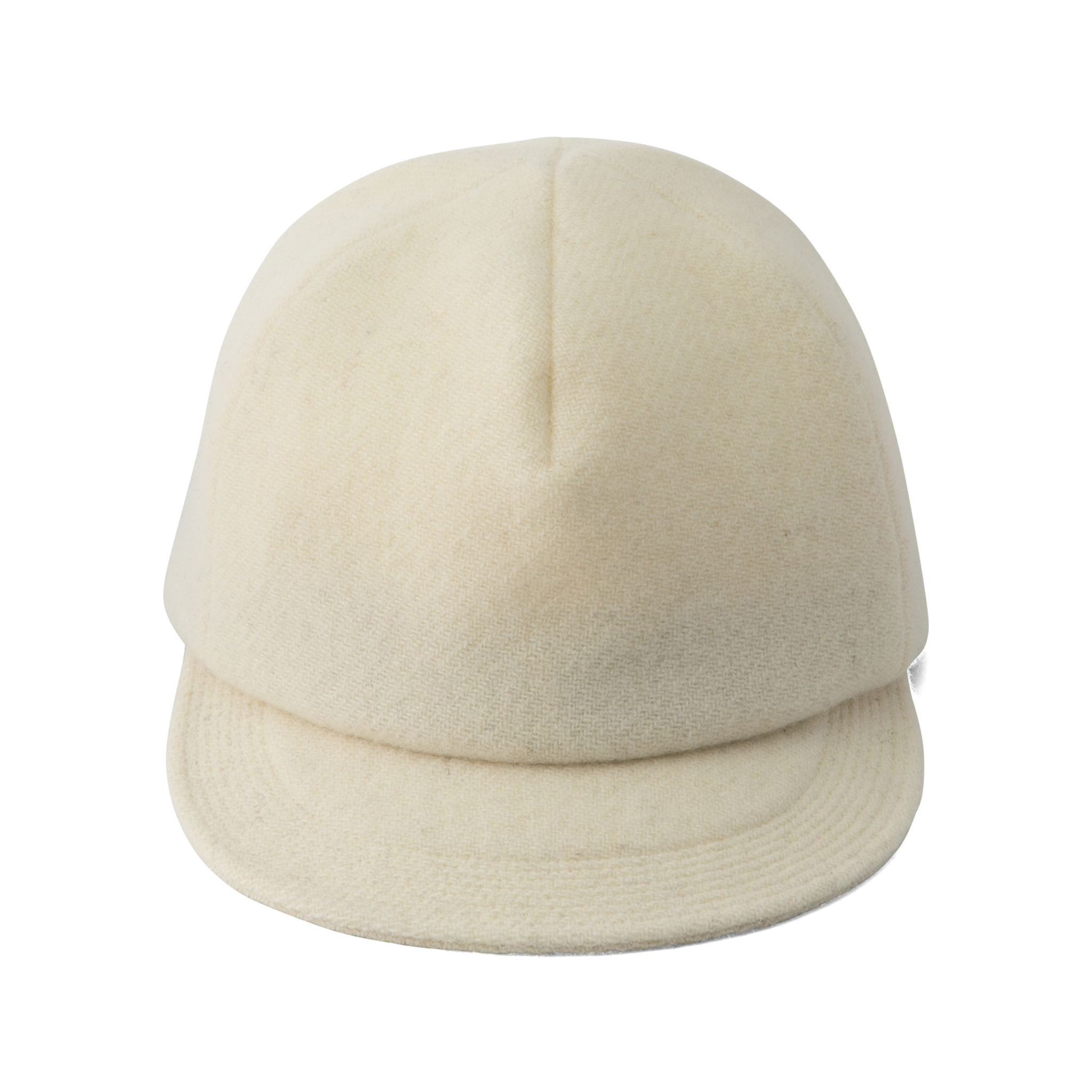 Wool tweed Cap Ivory