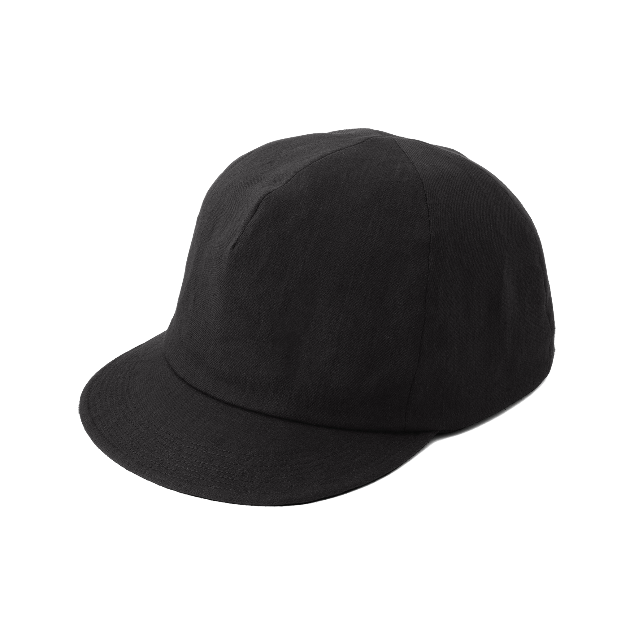 Linen cotton serge Cap Black