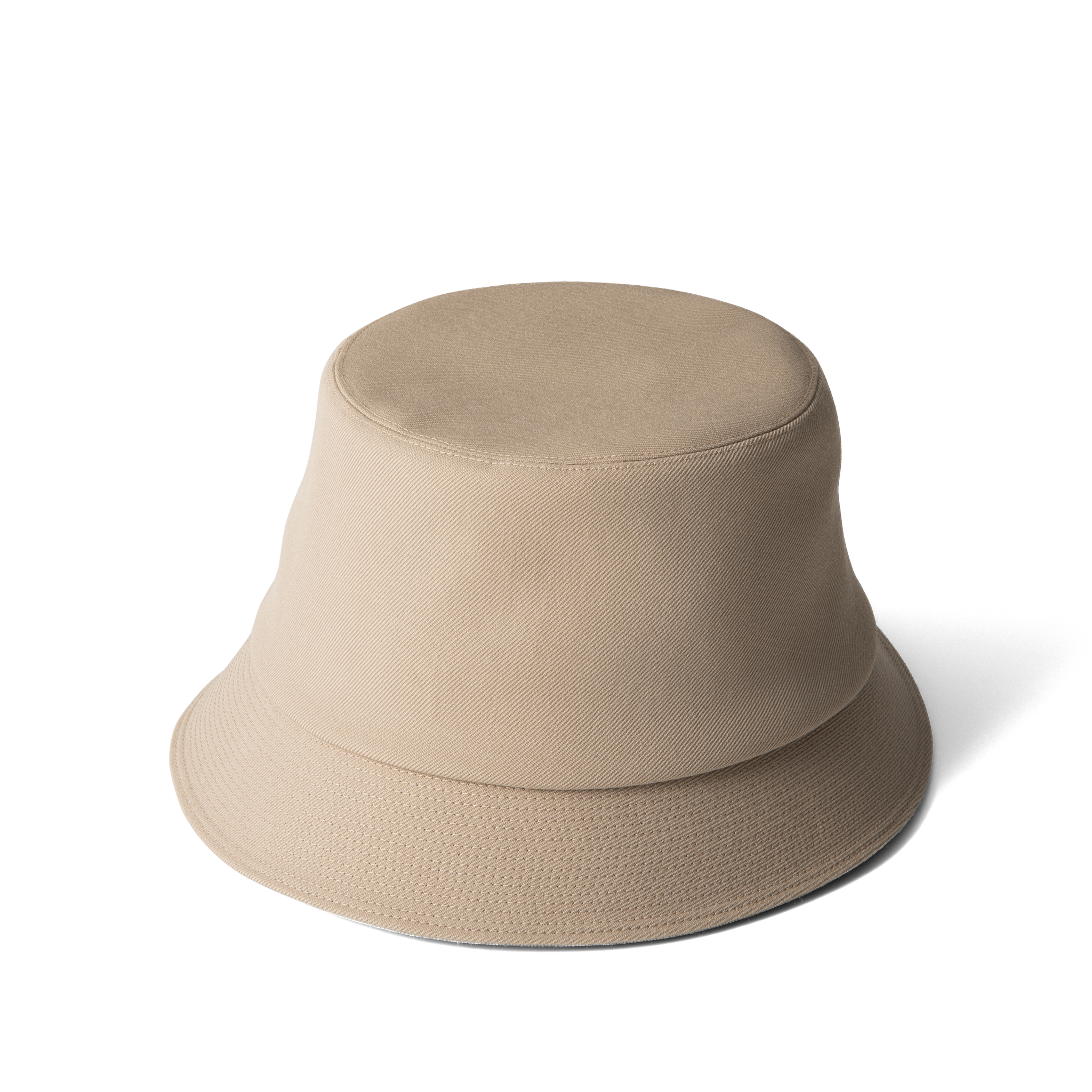 Wool Gabardine Hat Beige