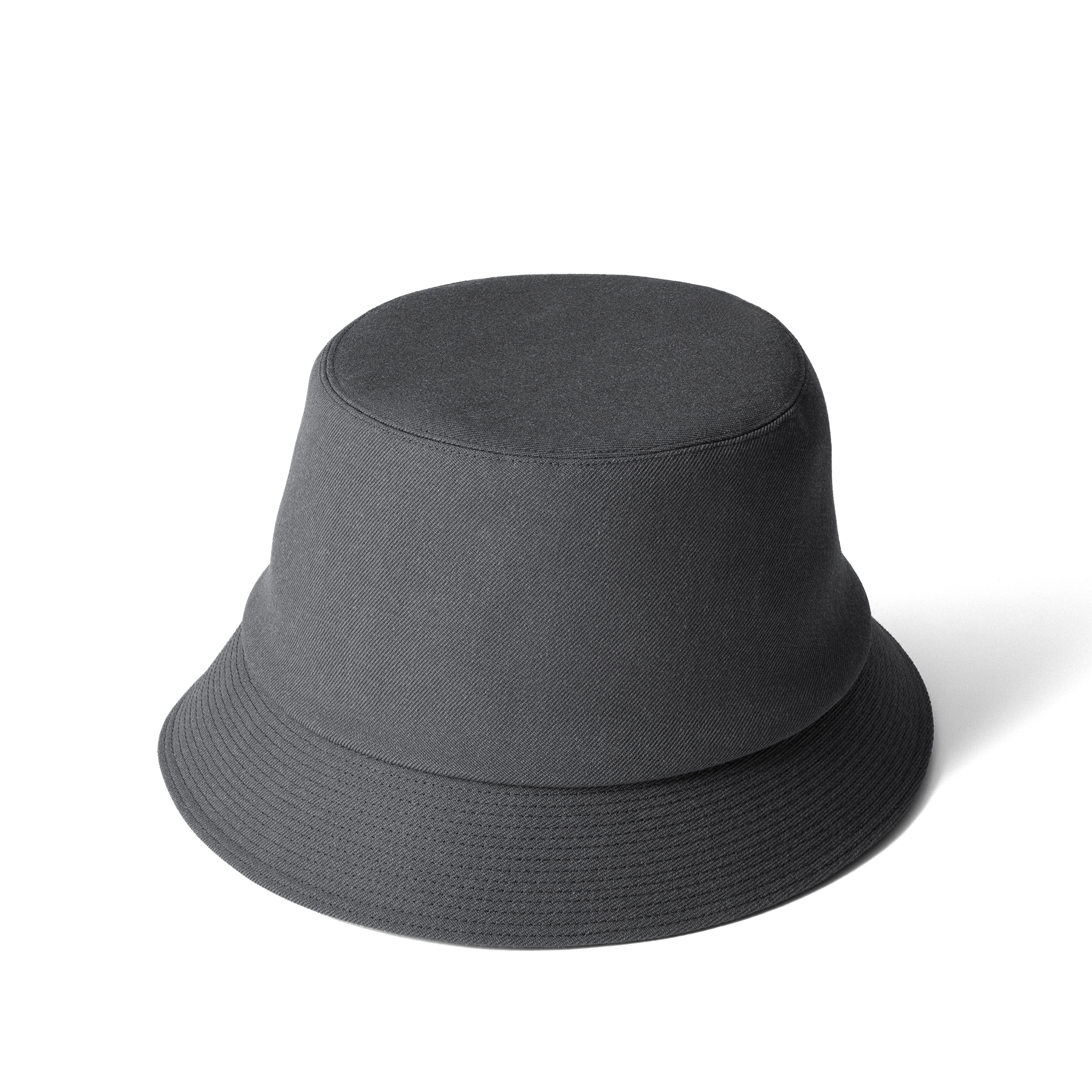 Wool Gabardine Hat Charcoal