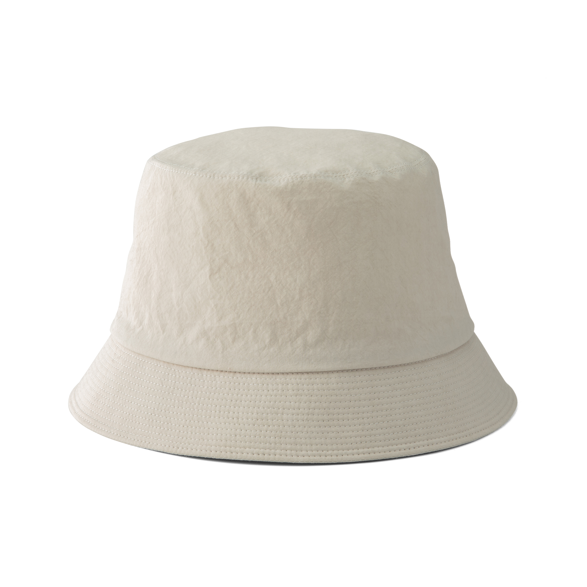 Grunge wash cotton Hat Off-white