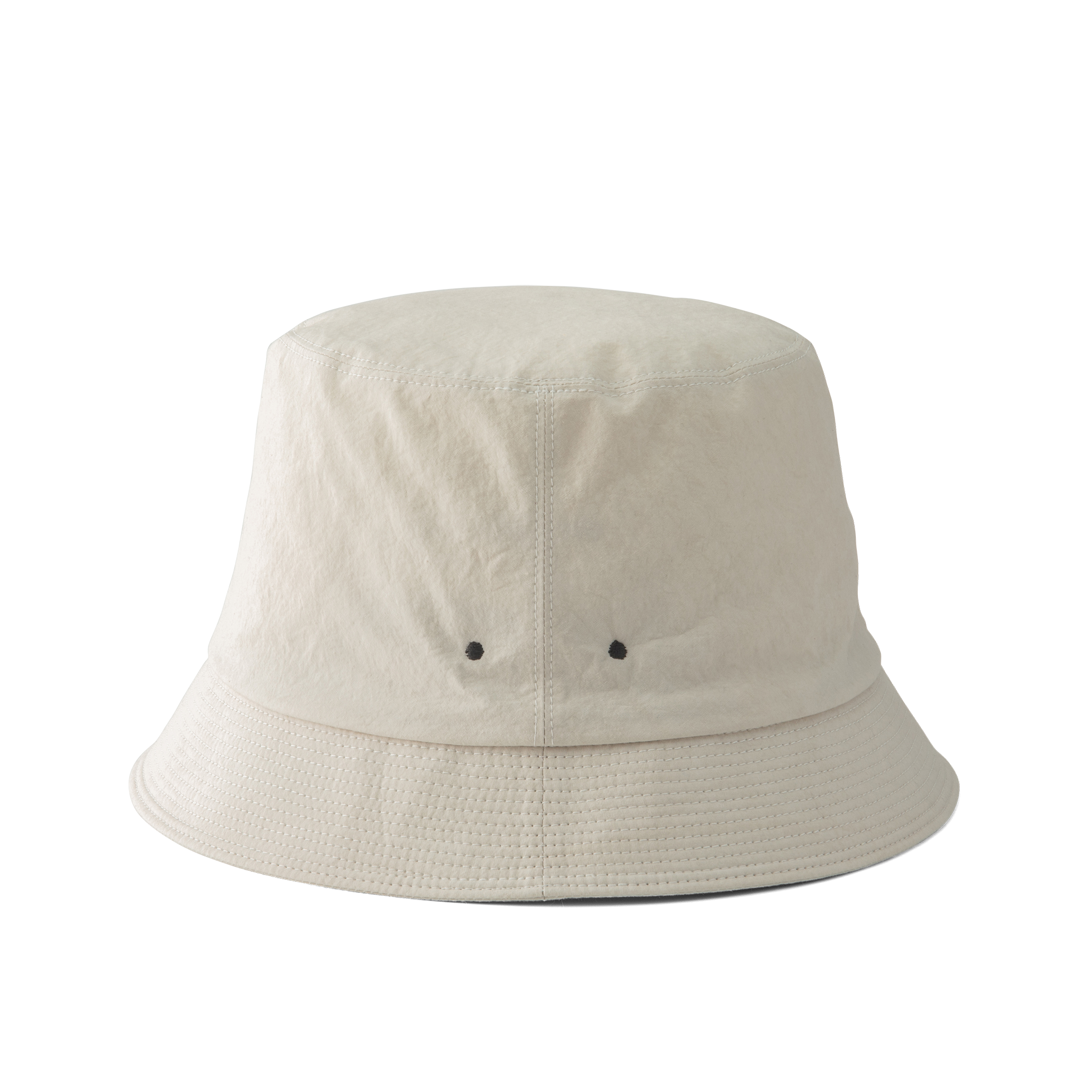 Grunge wash cotton Hat Off-white