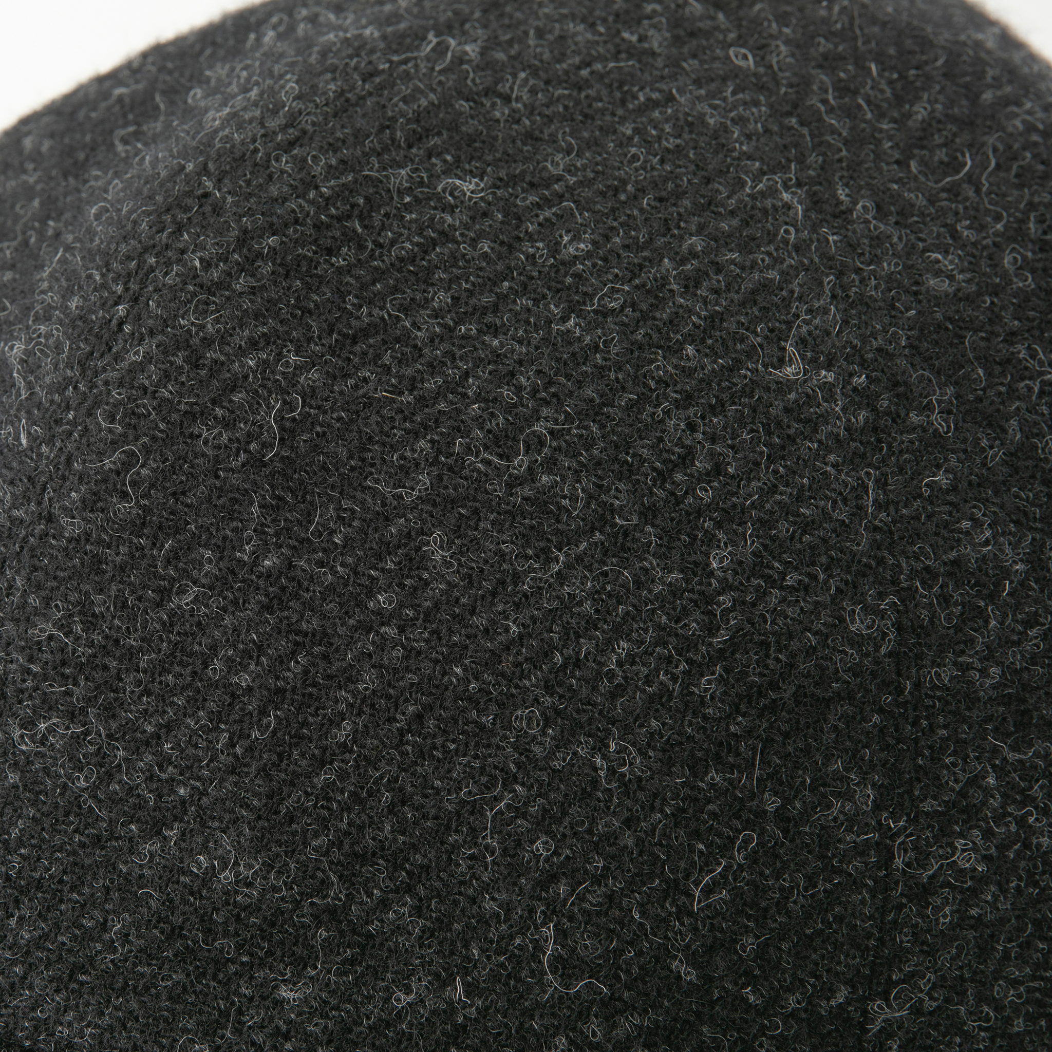 Wool tweed Cap Black