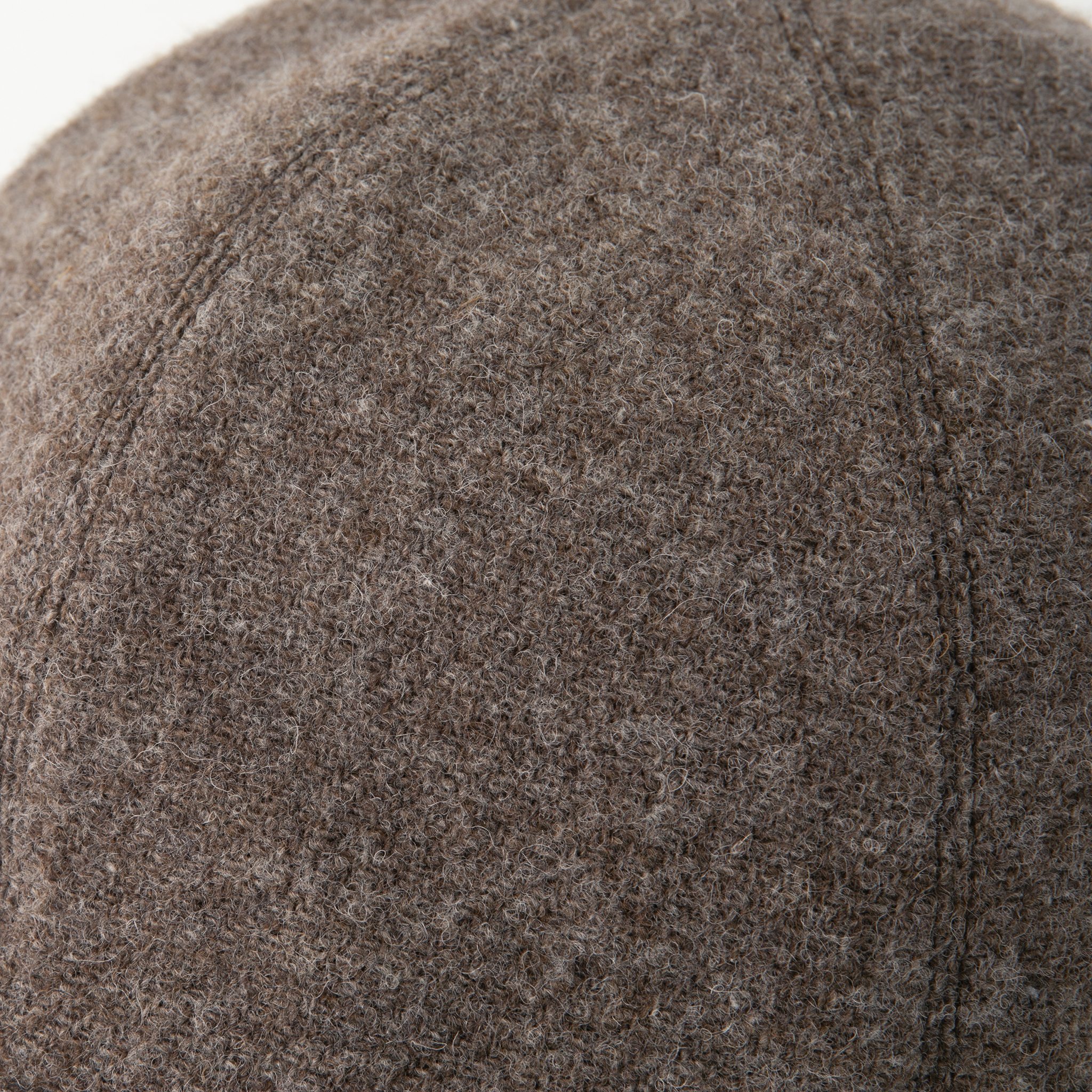 Wool tweed Cap Brown